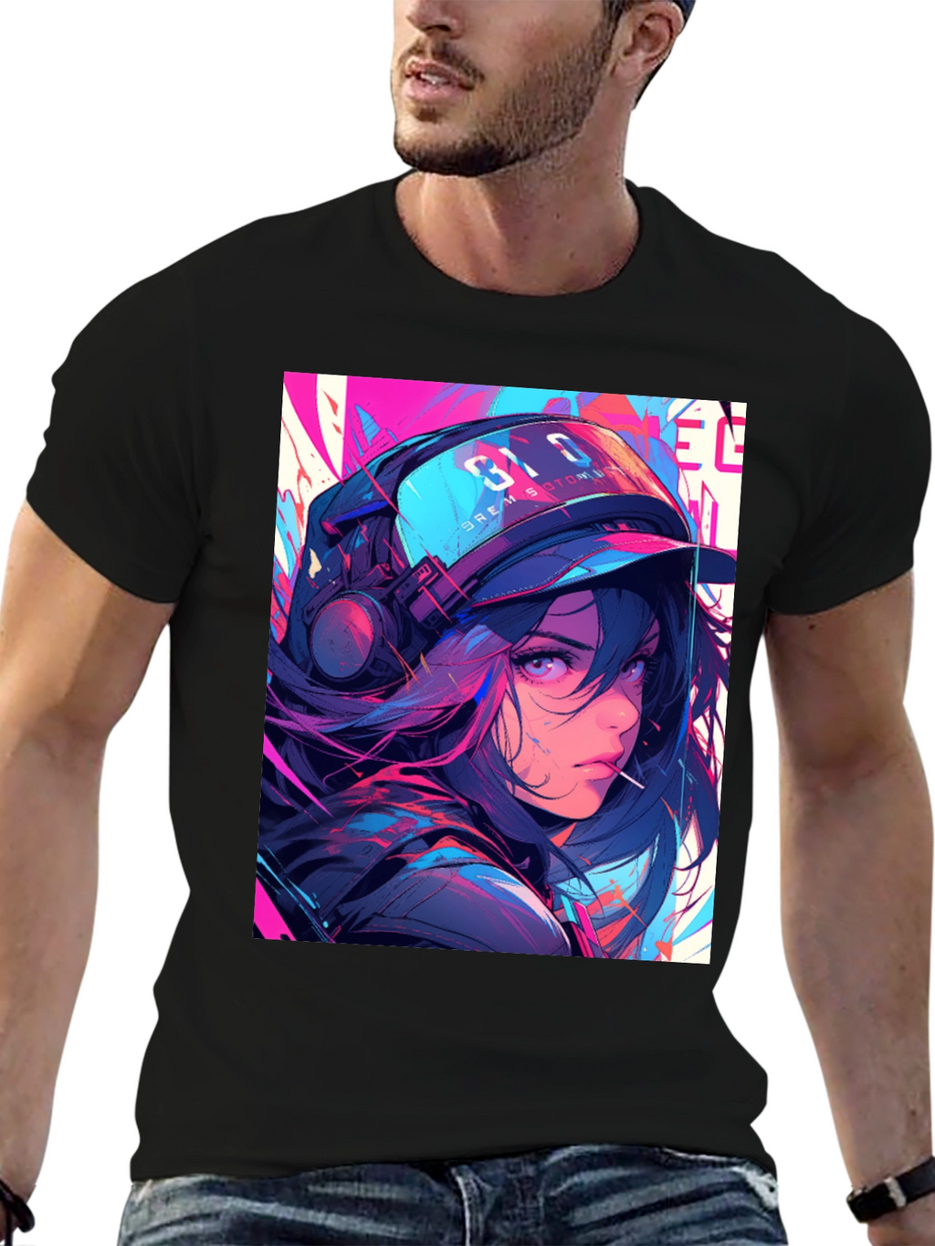 Anime Girl Graphic T-Shirt - Stylish Streetwear