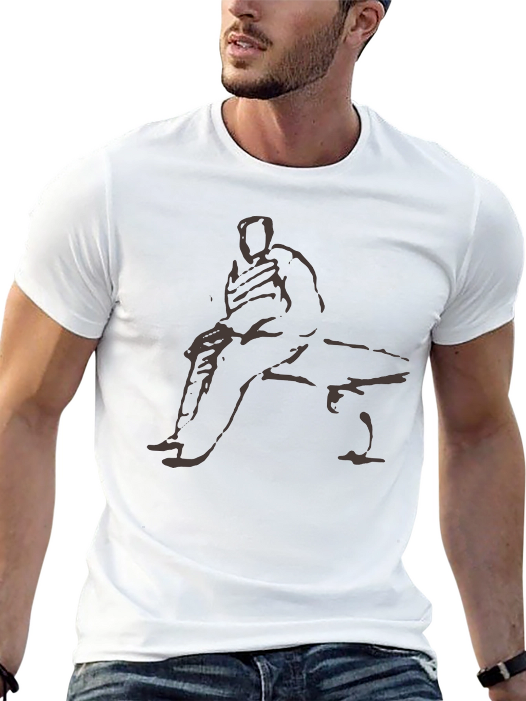 Sketch Art Graphic T-Shirt - Casual Comfort