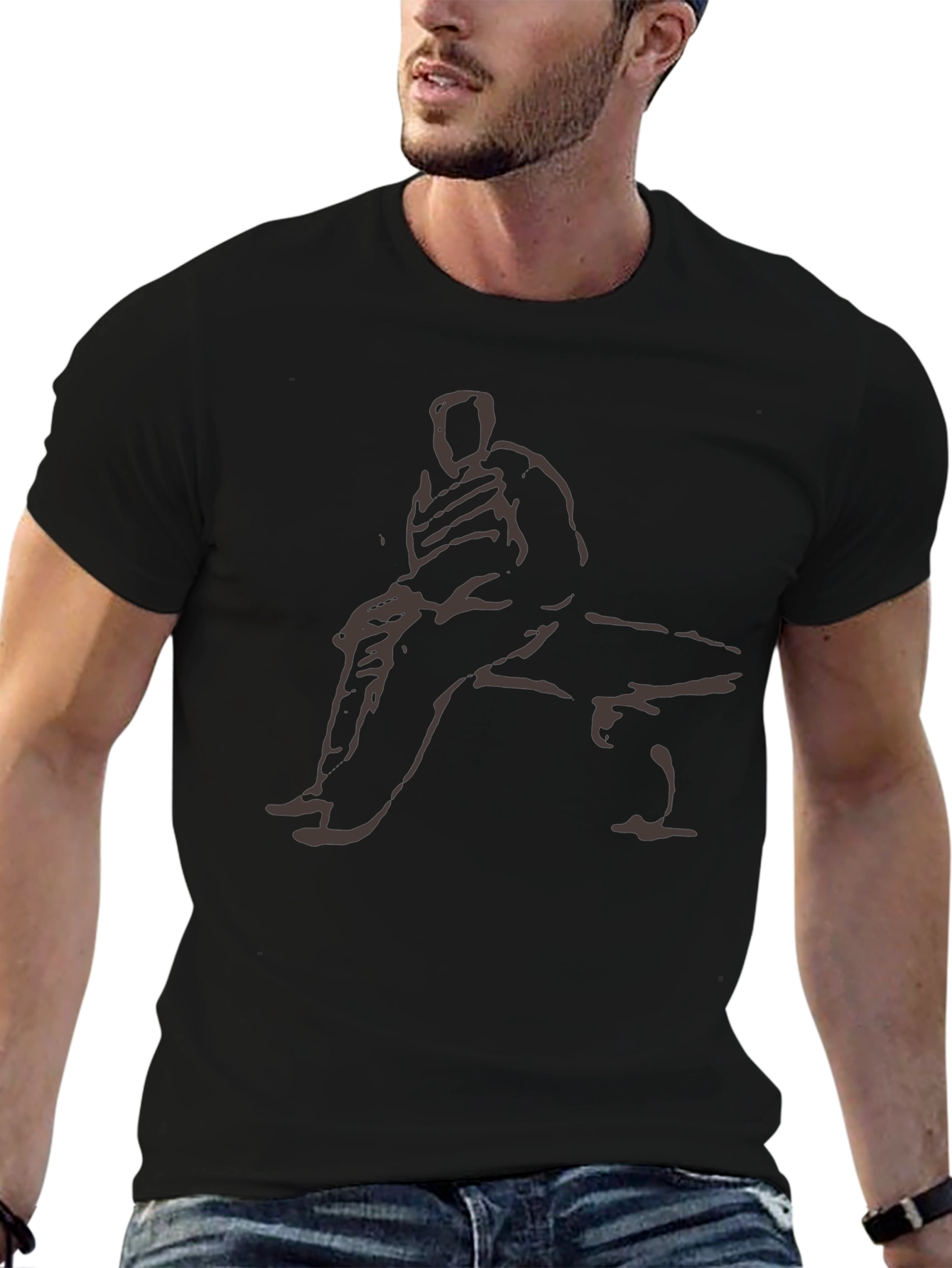 Sketch Art Graphic T-Shirt - Casual Comfort