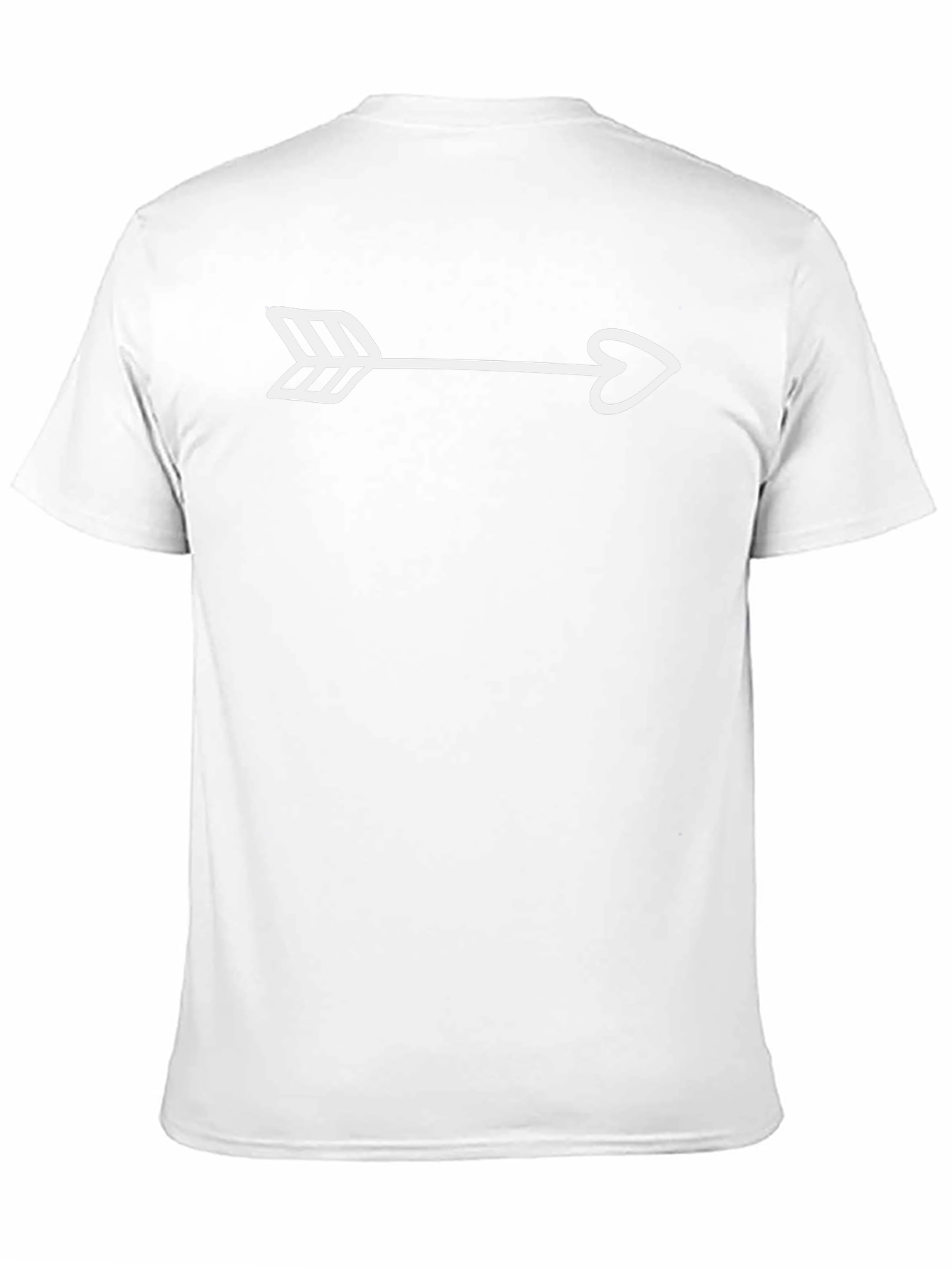 Arrow Heart Graphic Tee - Casual Black T-Shirt