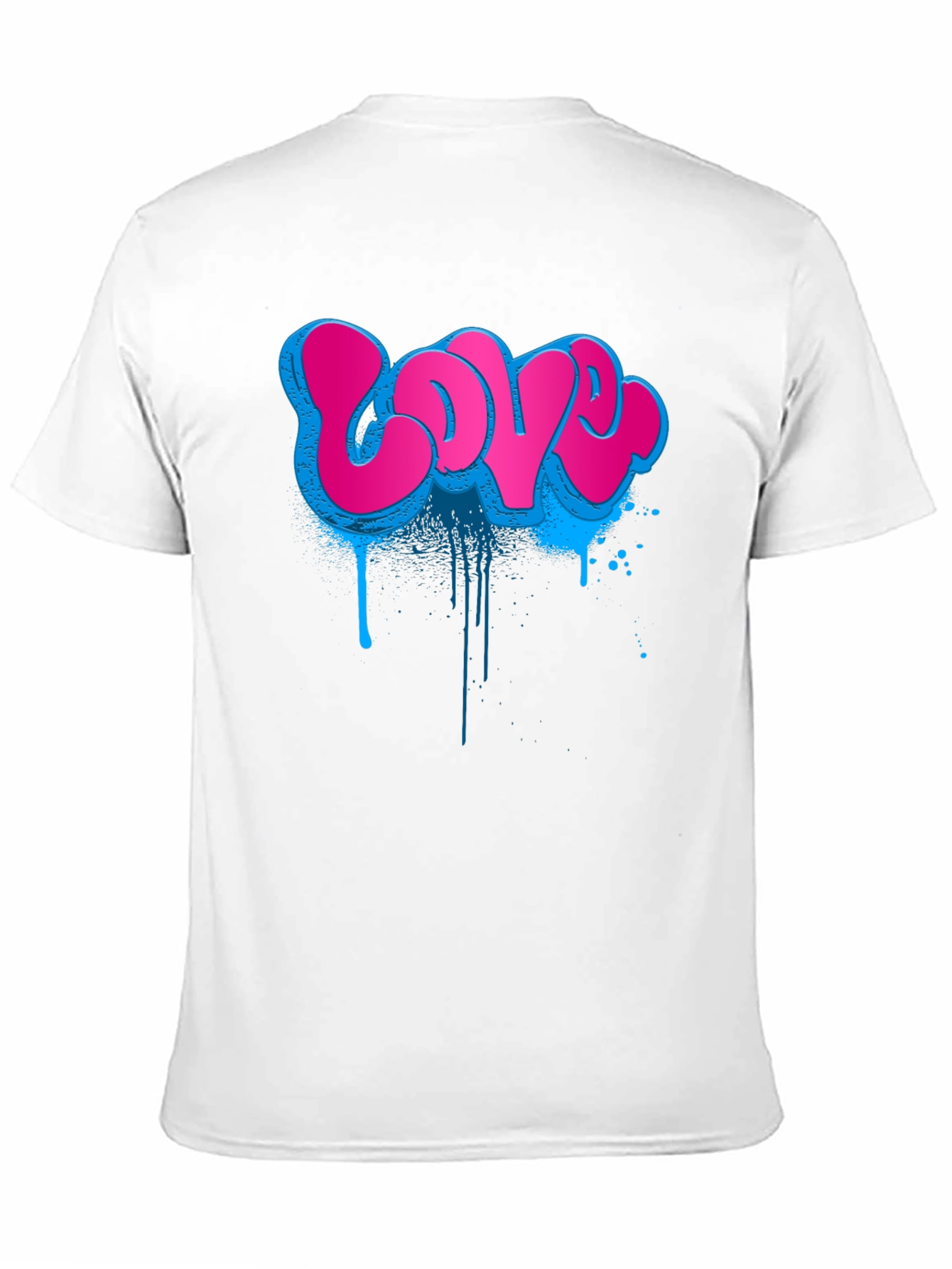 Graffiti Love T-Shirt - Urban Style Black Tee