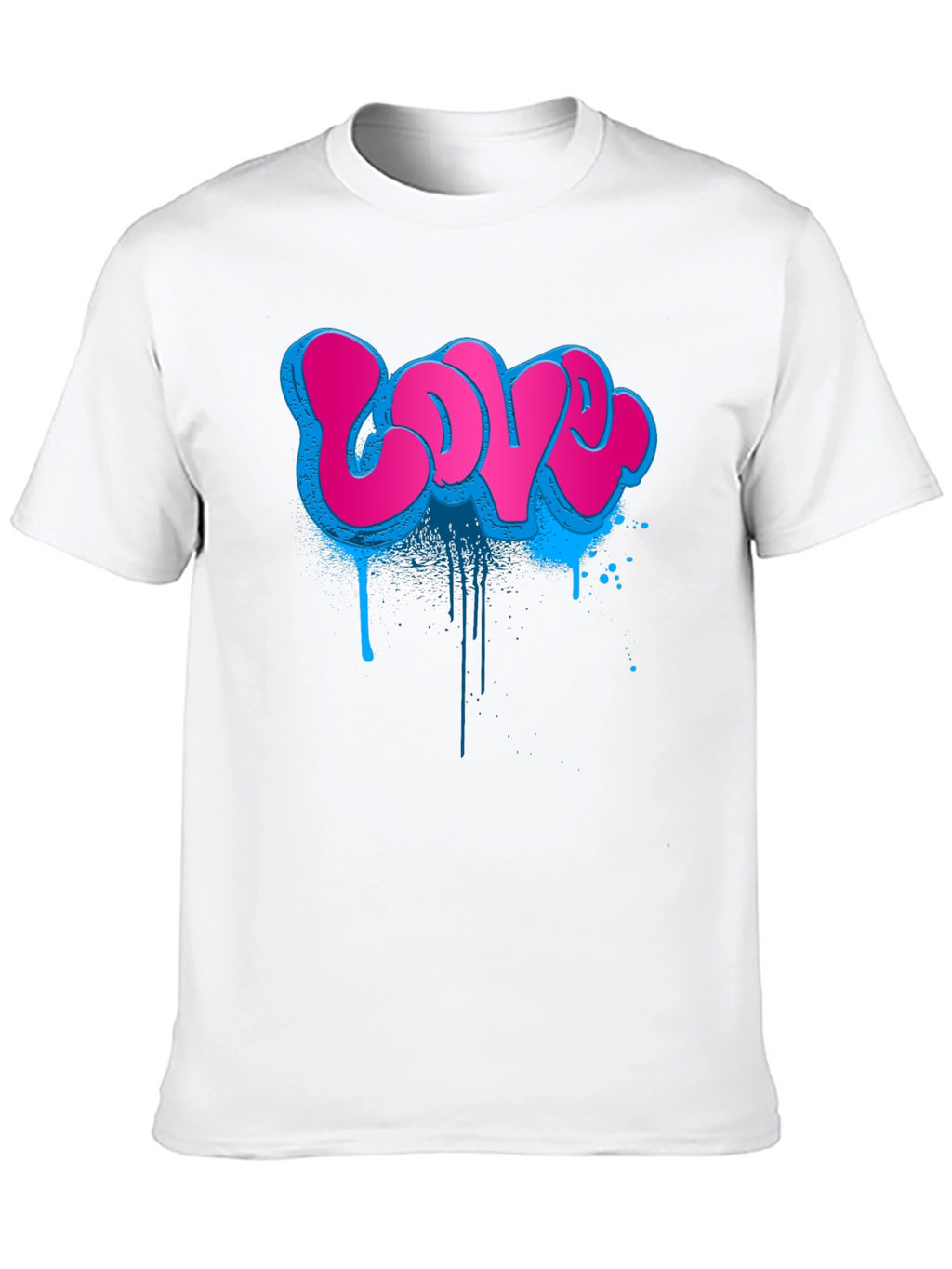Graffiti Love T-Shirt - Urban Style Black Tee