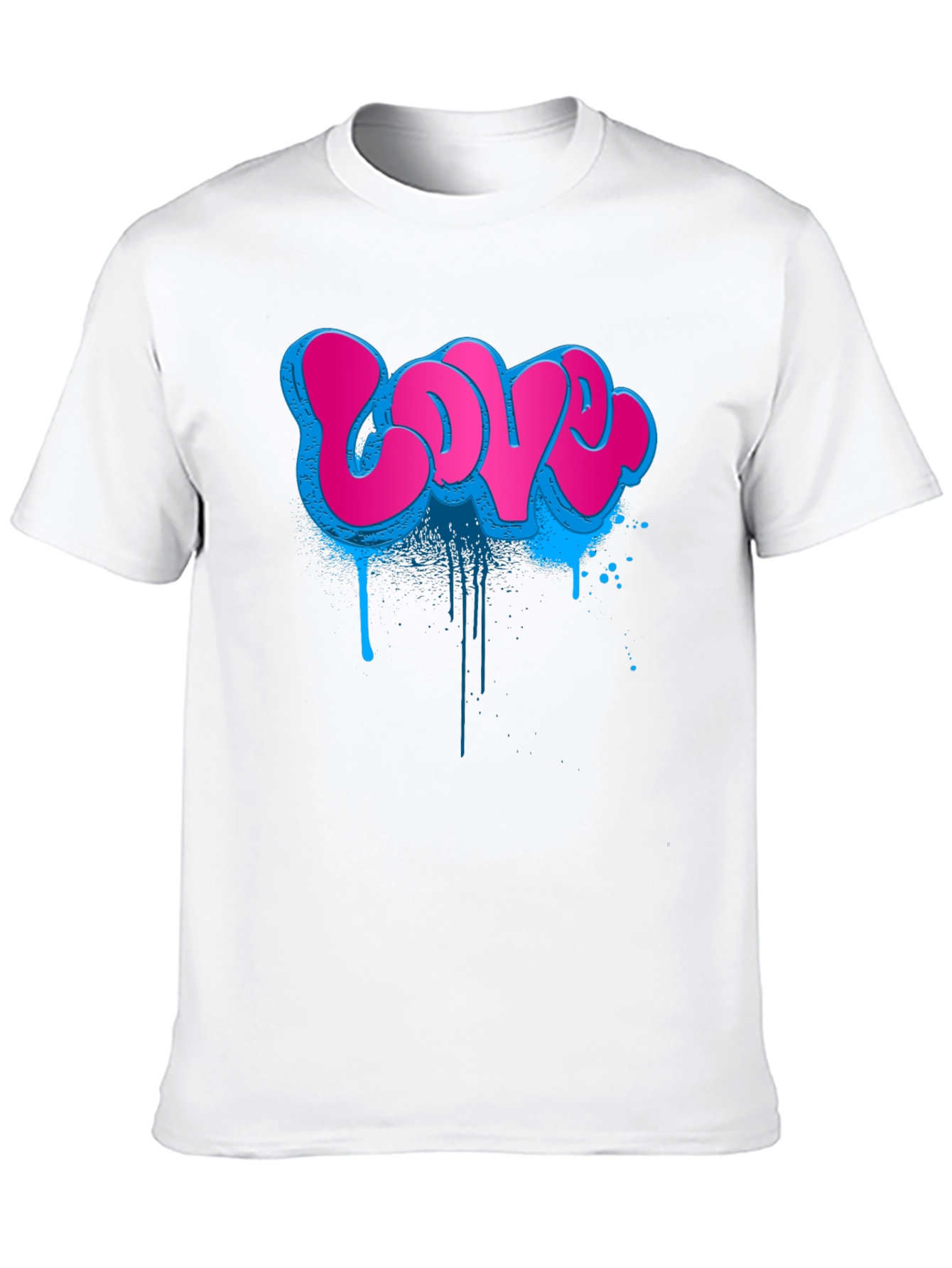 Graffiti Love T-Shirt - Urban Style Black Tee