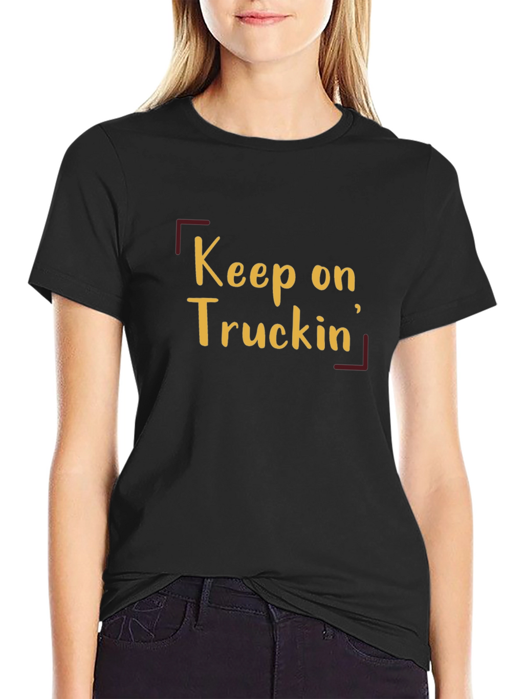 Keep On Truckin Graphic Tee - Black