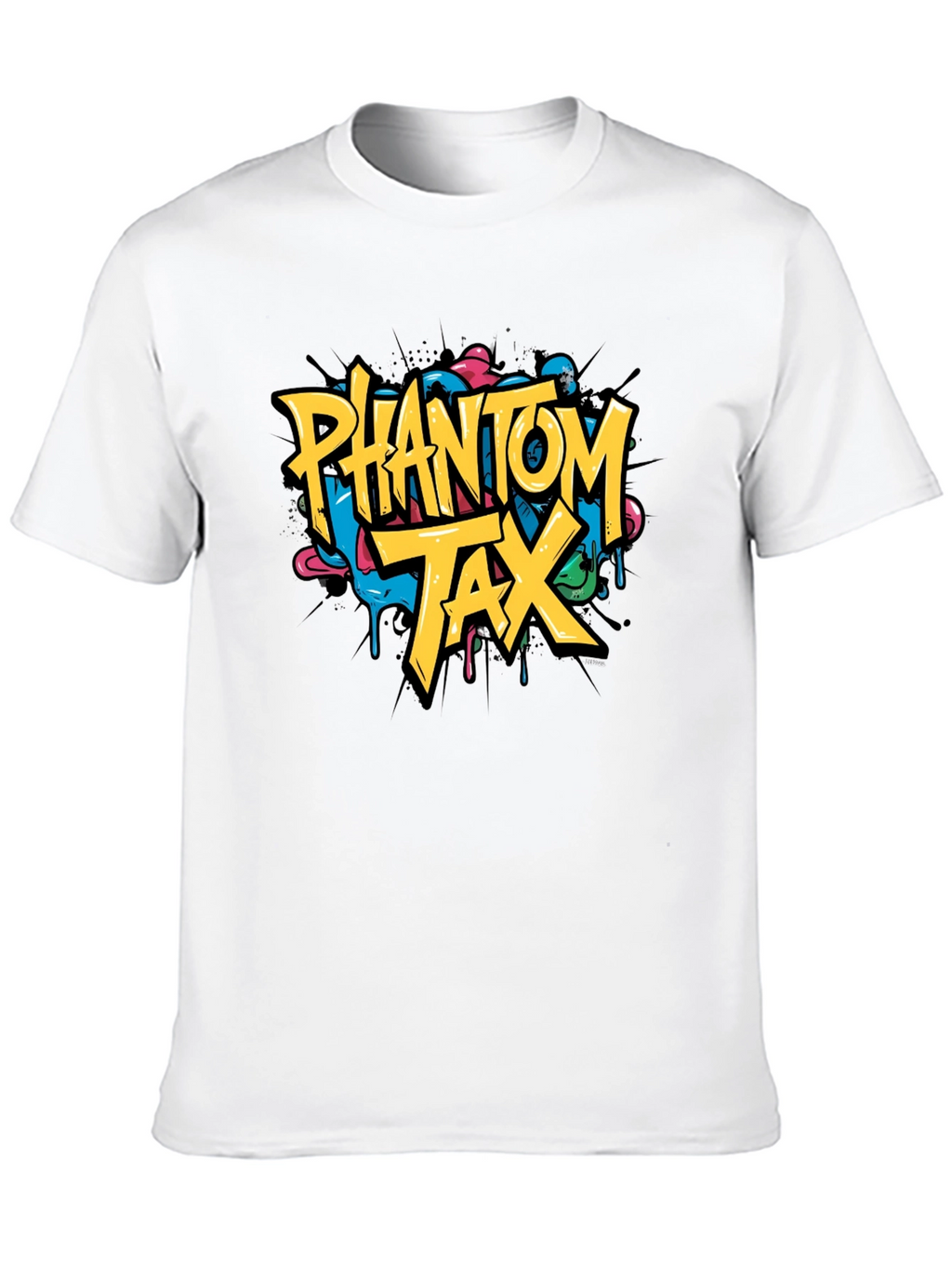 Phantom Tax Graphic T-Shirt - Trendy Black Tee
