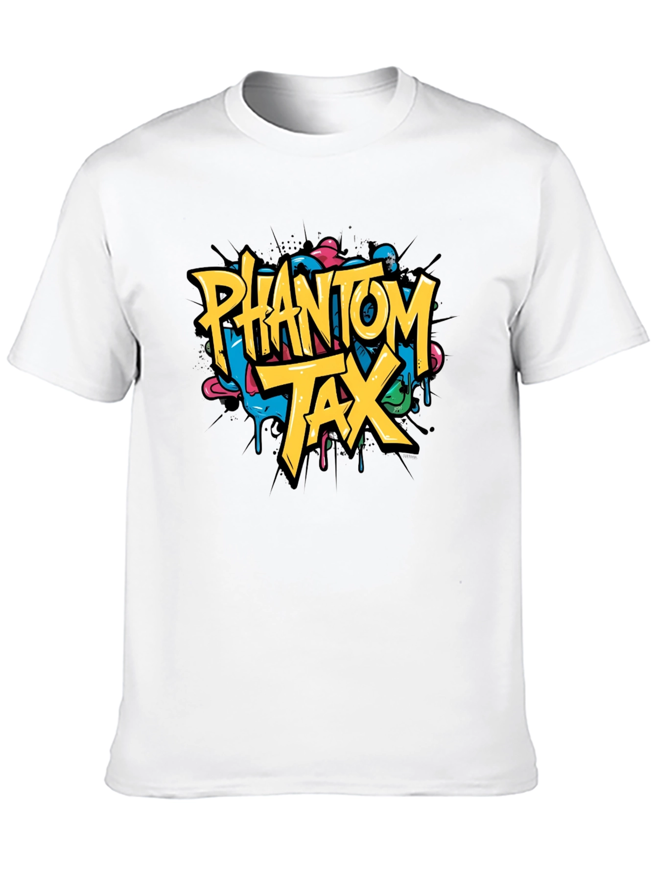 Phantom Tax Graphic T-Shirt - Trendy Black Tee