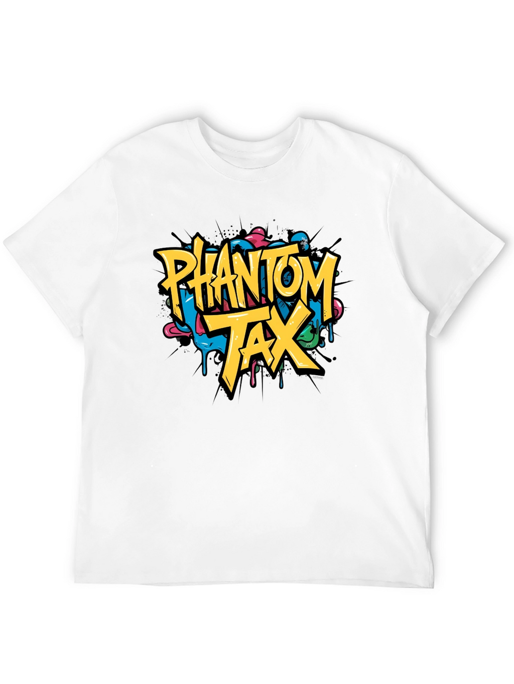 Phantom Tax Graphic T-Shirt - Trendy Black Tee
