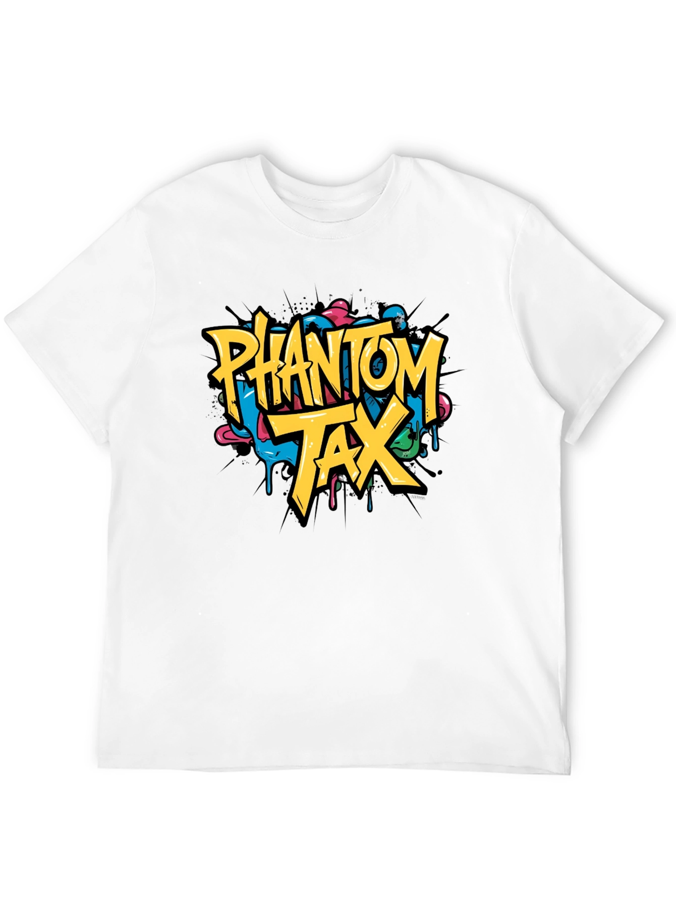 Phantom Tax Graphic T-Shirt - Trendy Black Tee