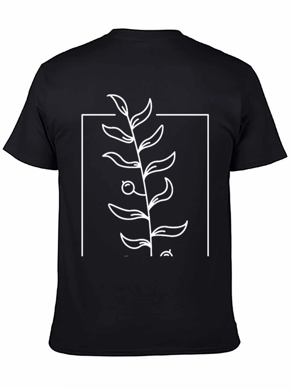 Minimalist Botanical Graphic Tee - Modern Style