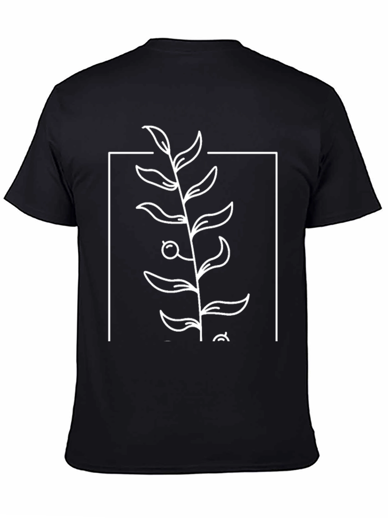Minimalist Botanical Graphic Tee - Modern Style