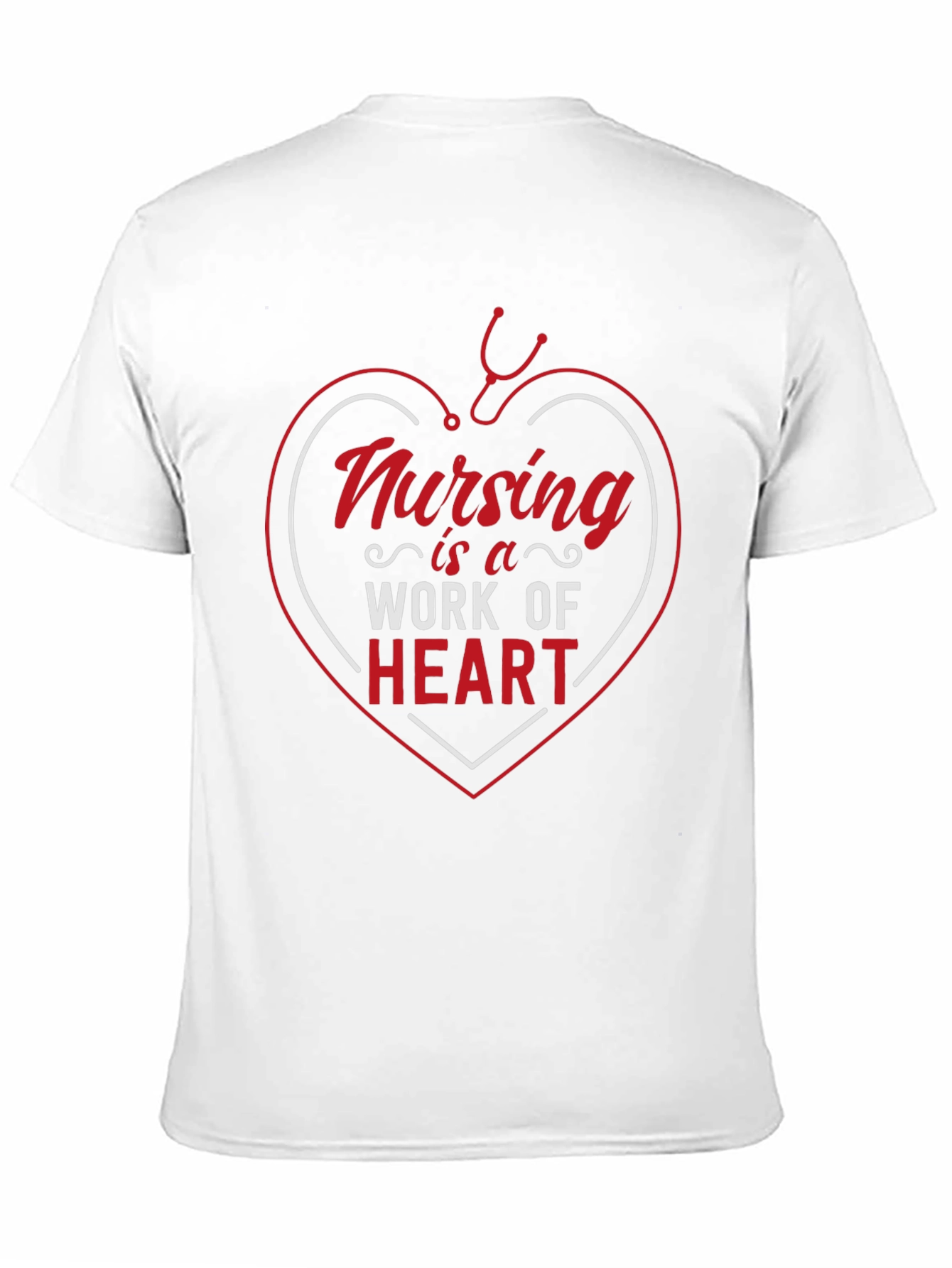Nursing is a Work of Heart Graphic Tee