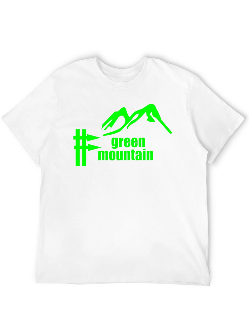 Green Mountain Graphic Tee - Black Cotton Blend