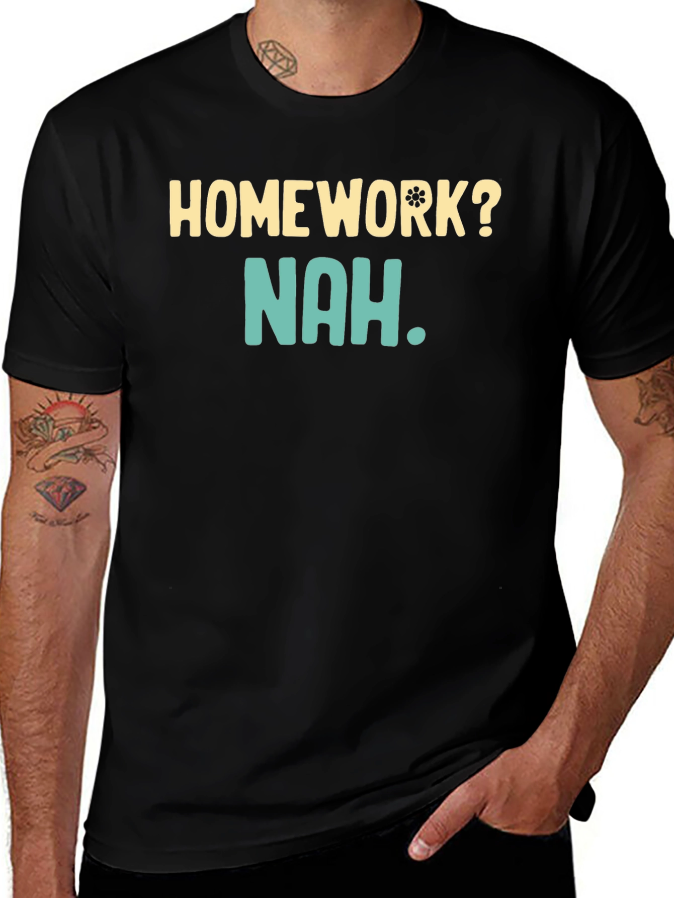 Homework? Nah T-Shirt - Funny Casual Wear