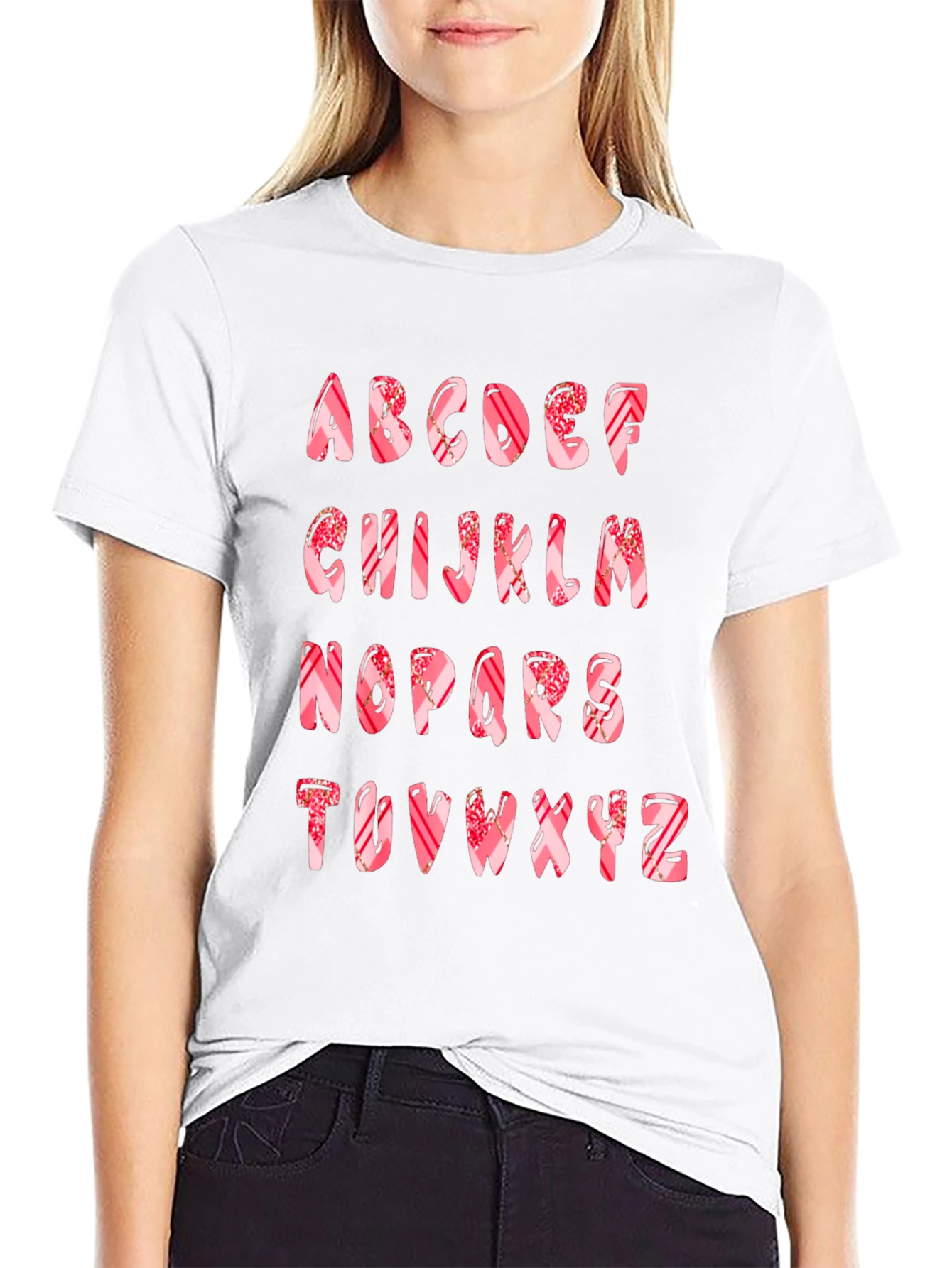 Candy Alphabet T-Shirt - Sweet & Stylish!