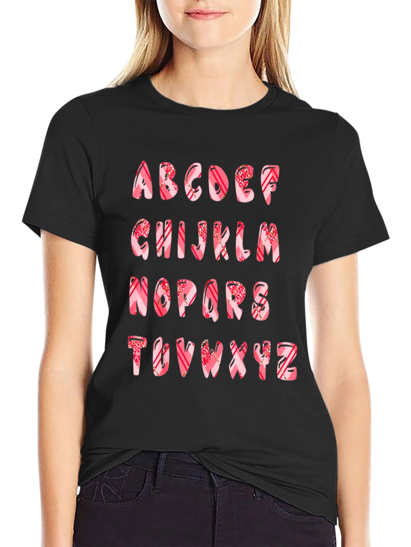 Candy Alphabet T-Shirt - Sweet & Stylish!