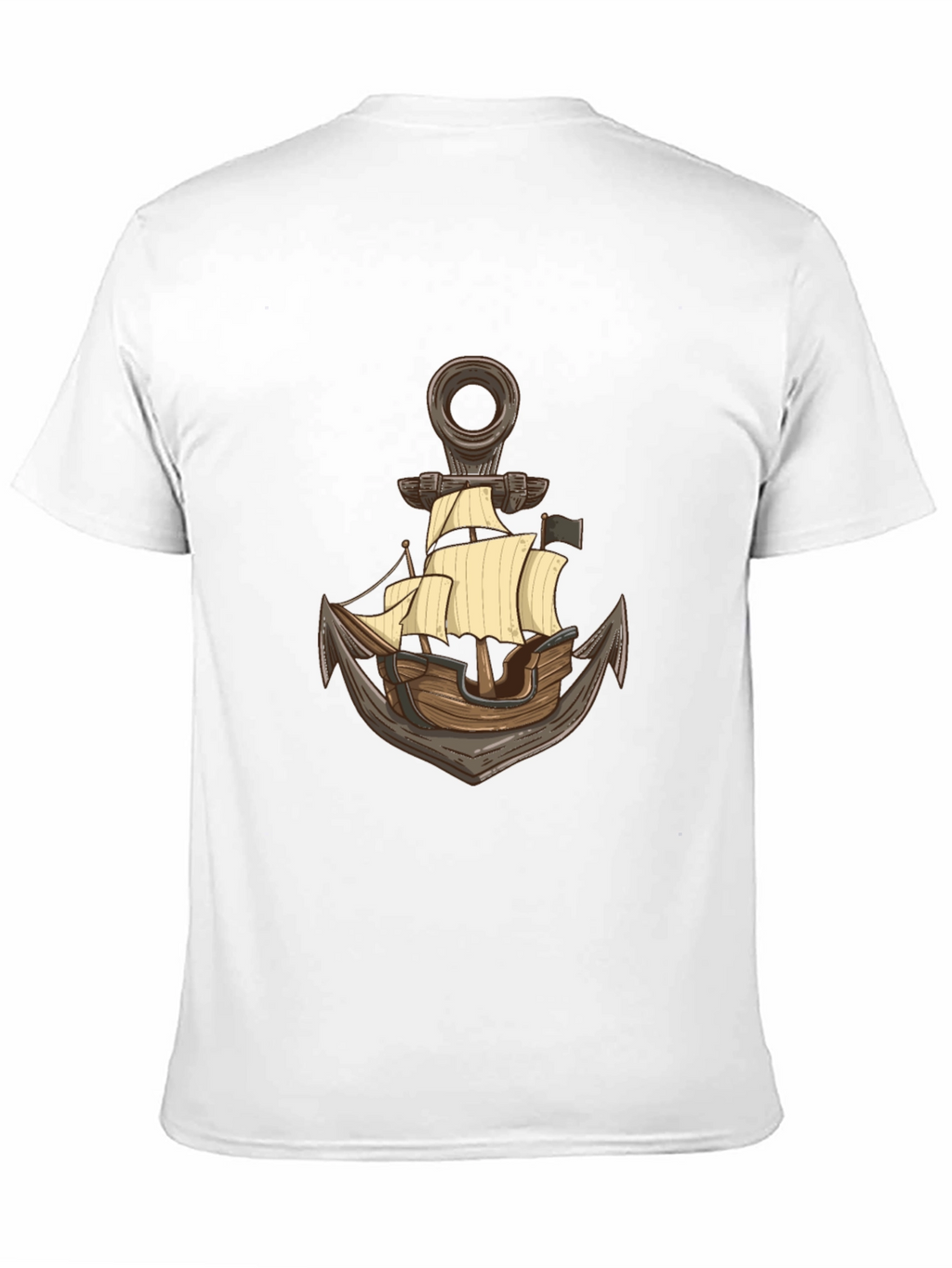 Nautical Anchor Ship Graphic T-Shirt