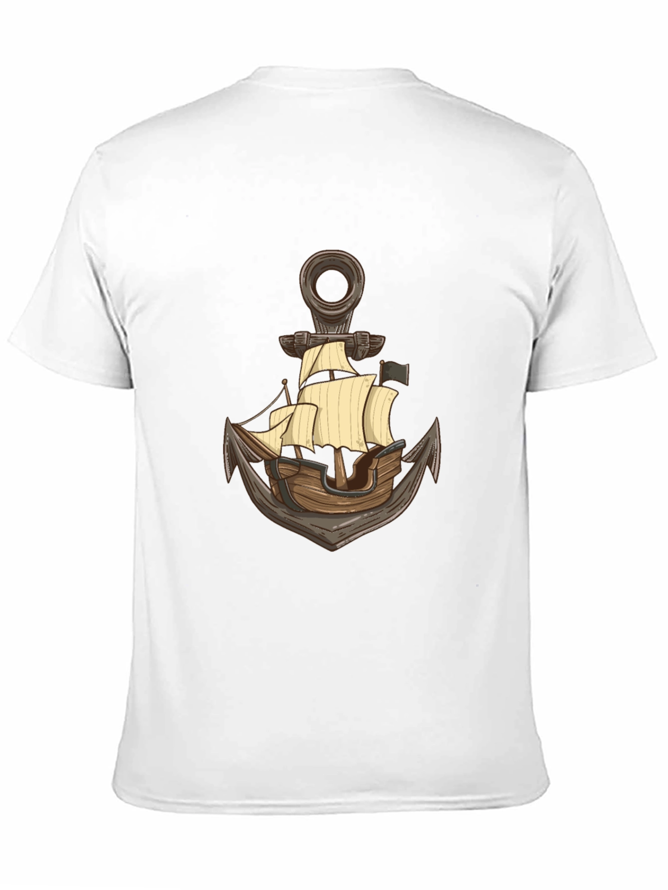 Nautical Anchor Ship Graphic T-Shirt