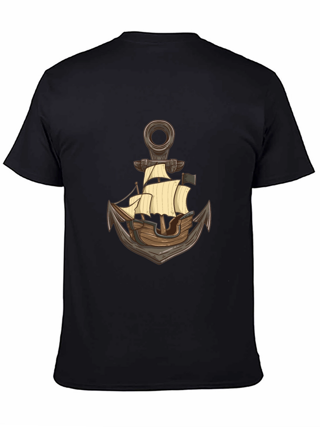 Nautical Anchor Ship Graphic T-Shirt