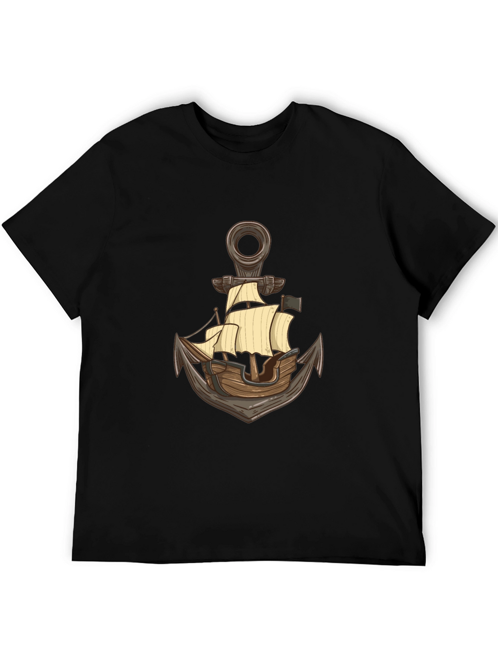 Nautical Anchor Ship Graphic T-Shirt