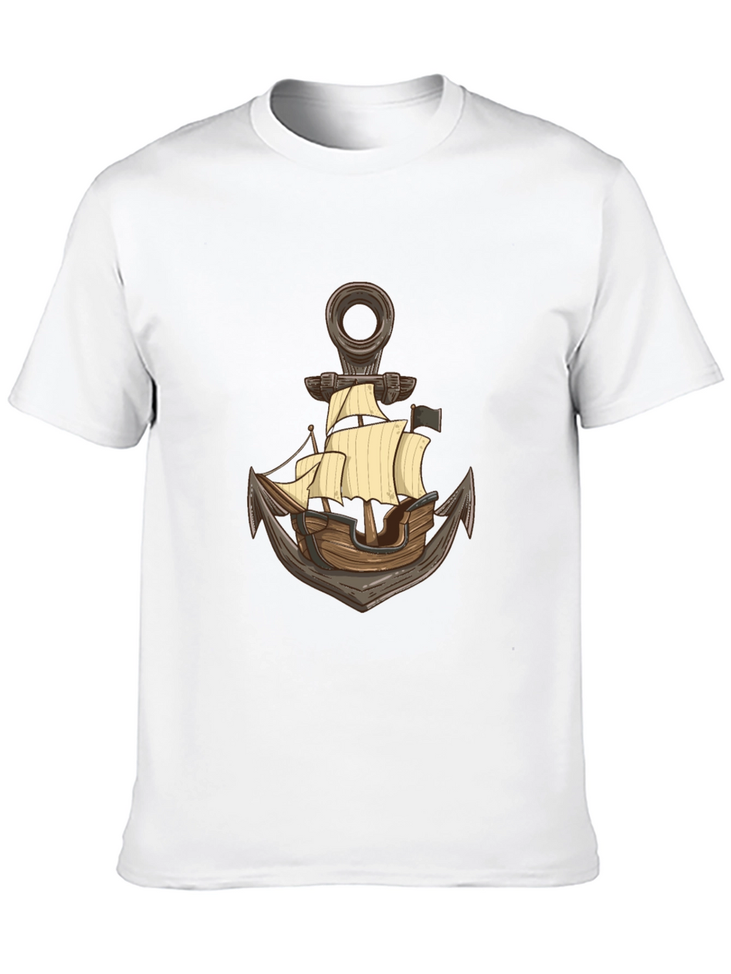Nautical Anchor Ship Graphic T-Shirt