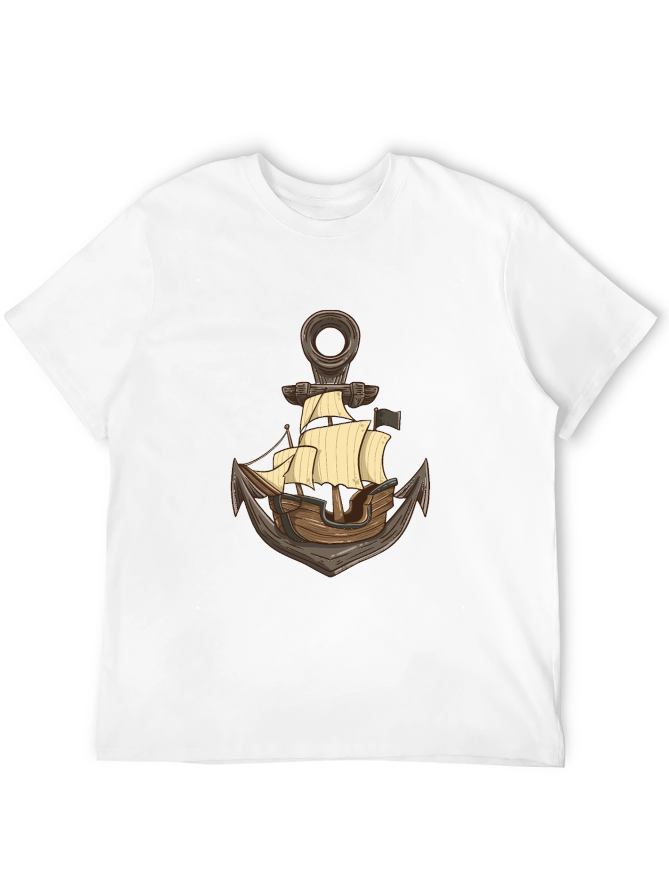 Nautical Anchor Ship Graphic T-Shirt