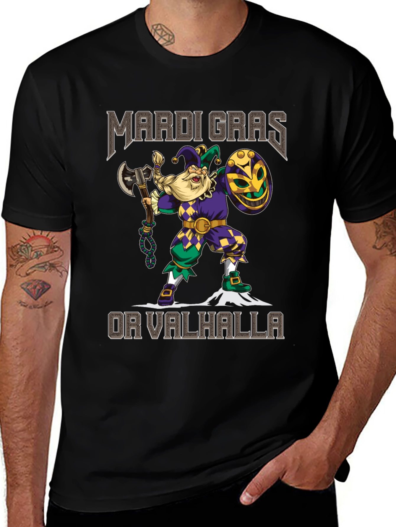 Mardi Gras or Valhalla T-Shirt