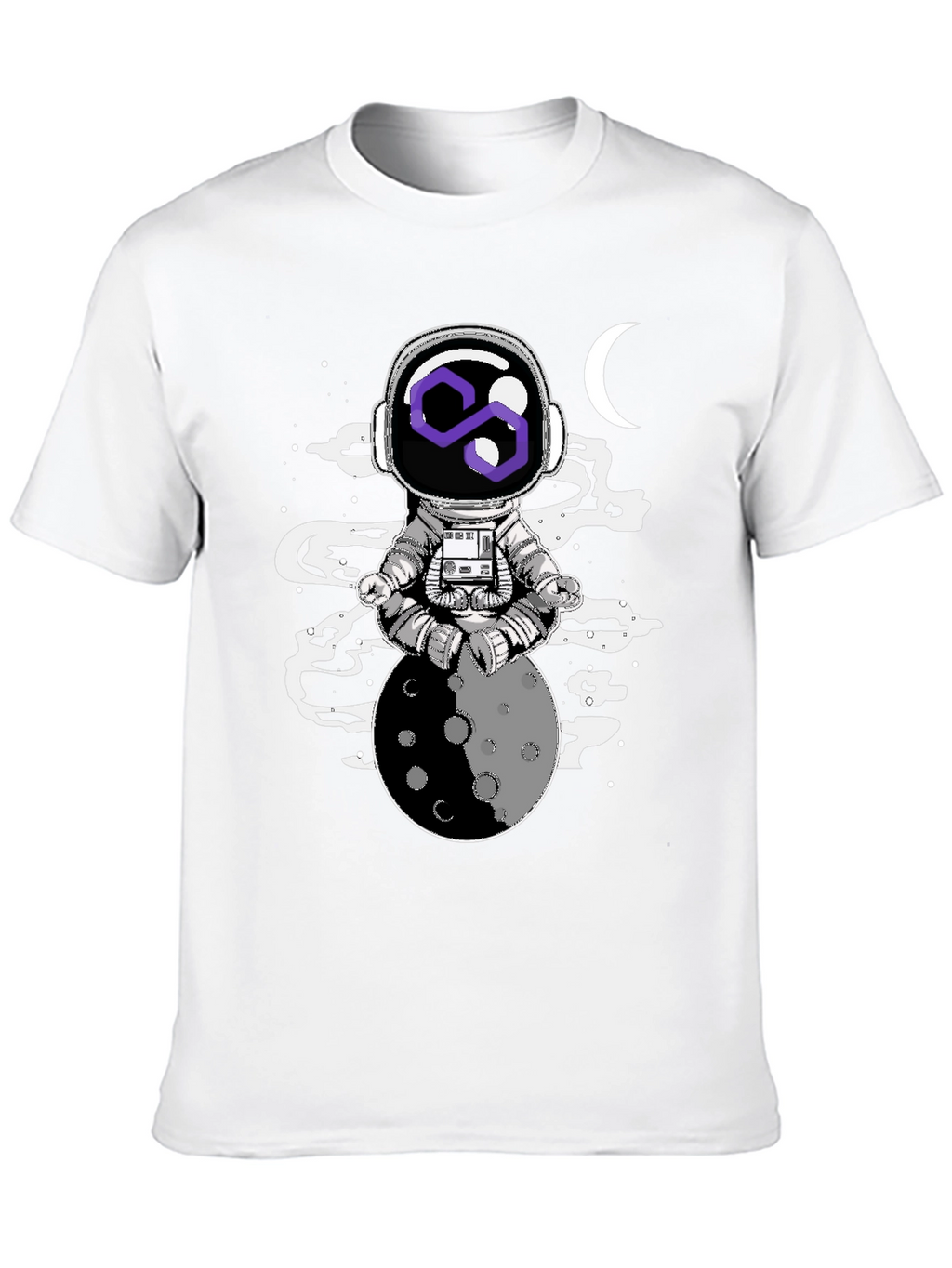 Astronaut Moon Meditation Graphic Tee