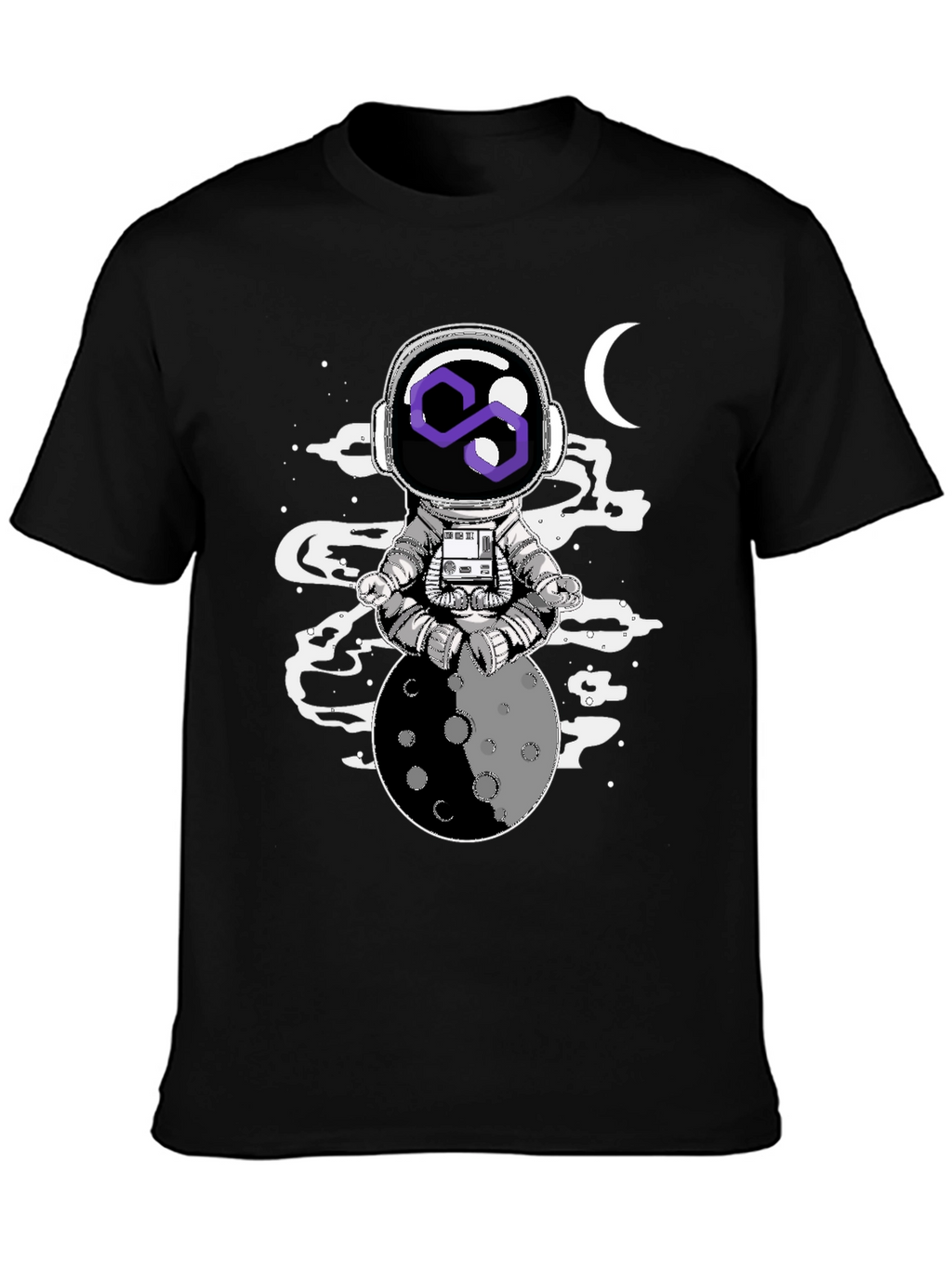 Astronaut Moon Meditation Graphic Tee