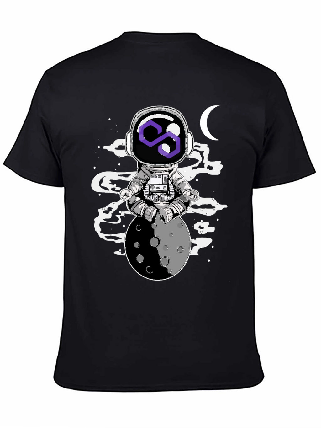 Astronaut Moon Meditation Graphic Tee