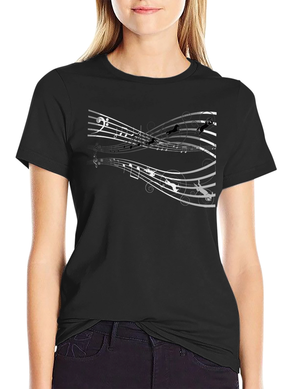 Musical Gymnastics Graphic Tee - Black