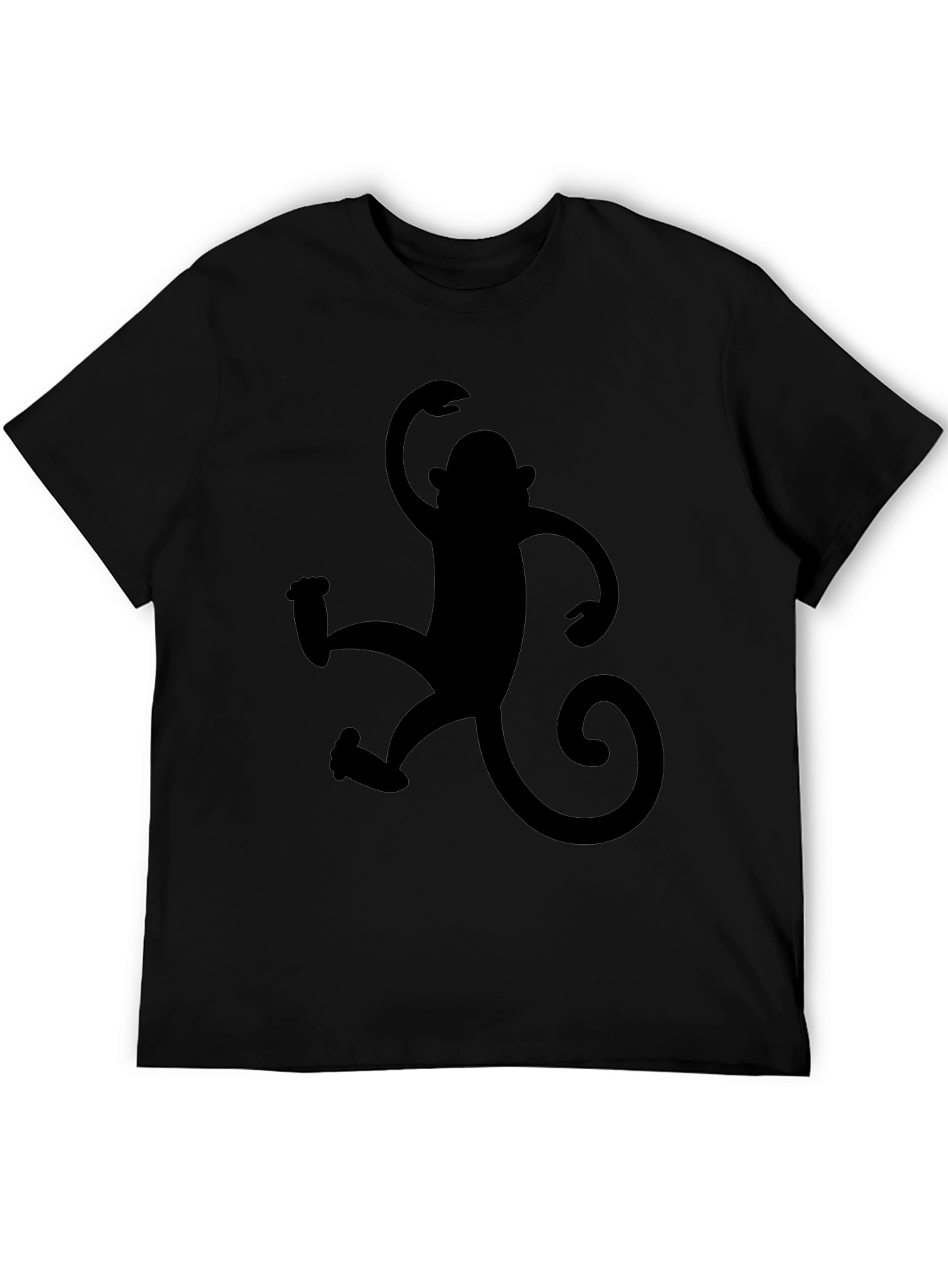 Monkey Graphic Black T-Shirt