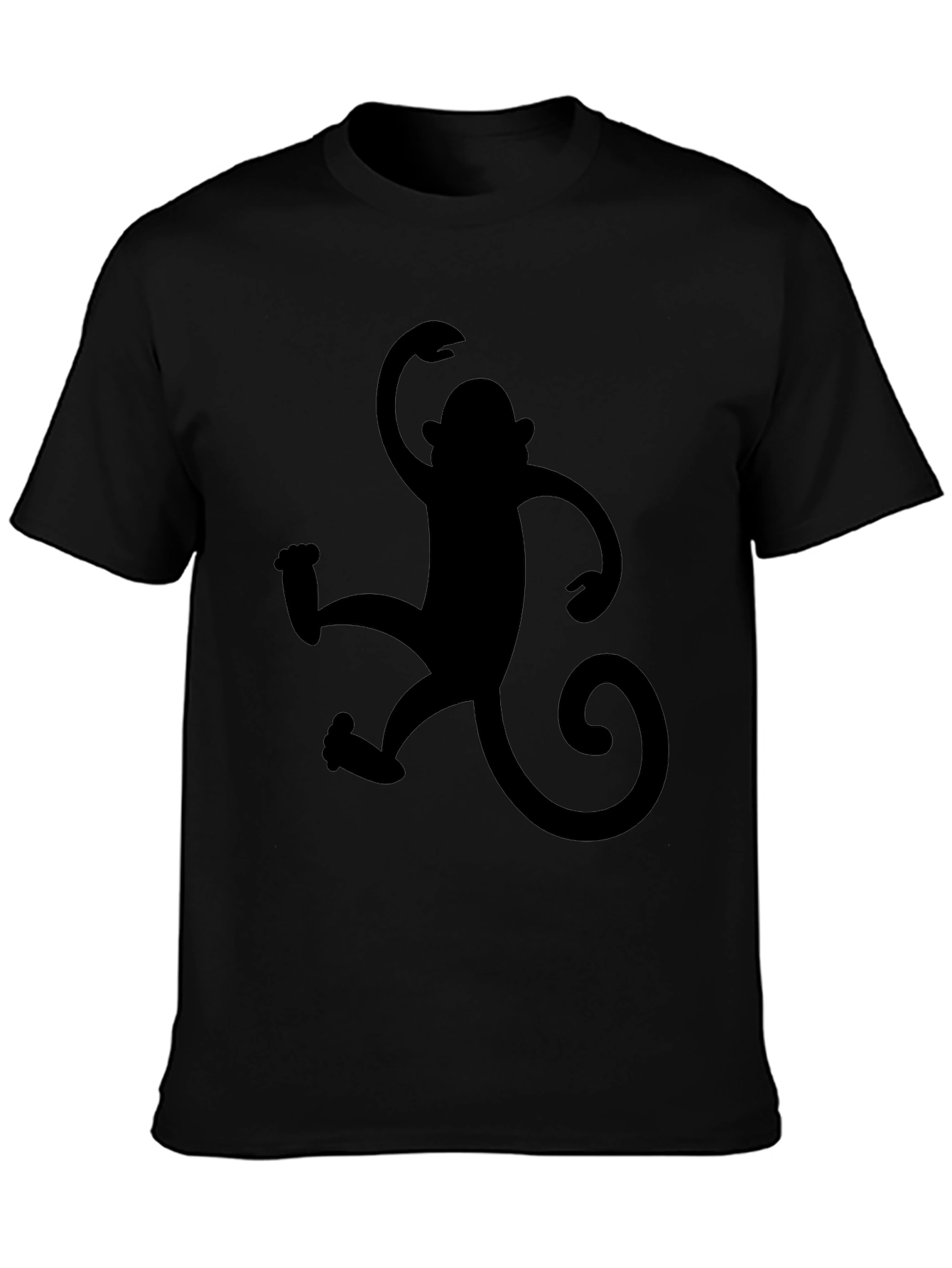 Monkey Graphic Black T-Shirt