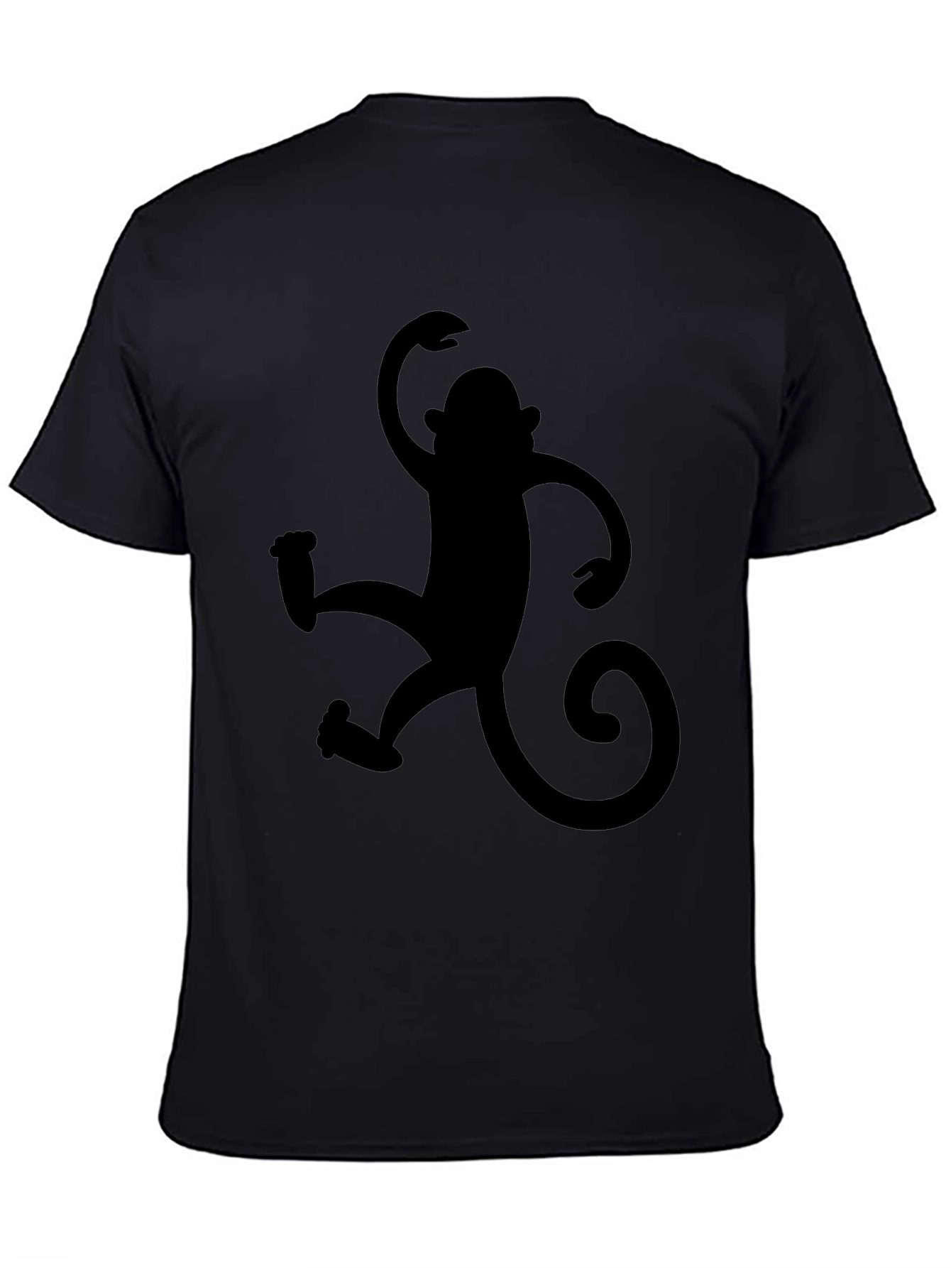 Monkey Graphic Black T-Shirt