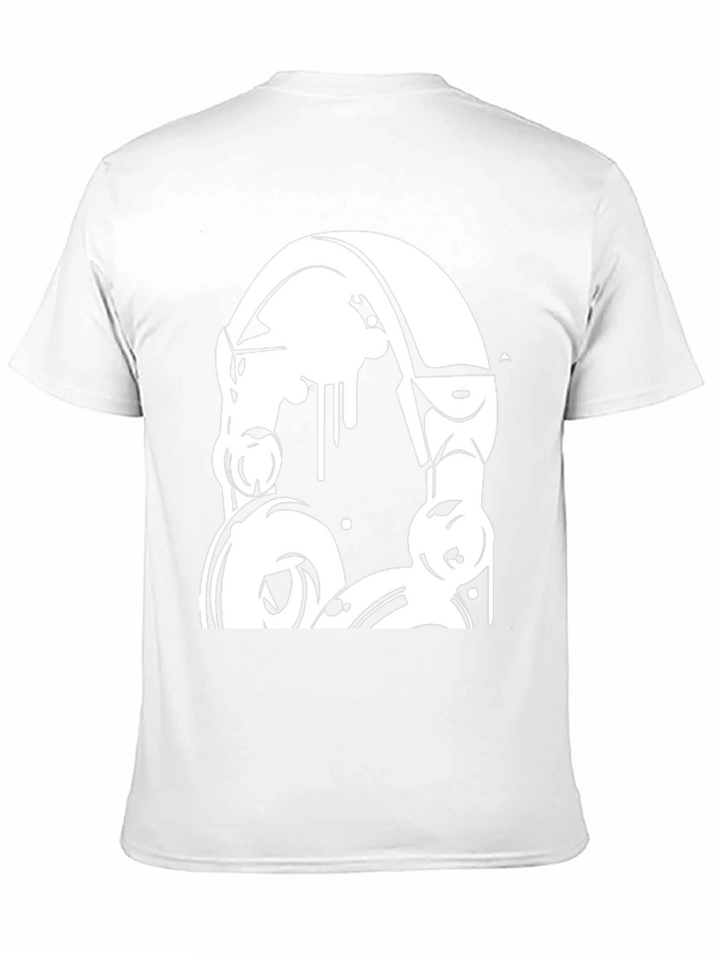 Headphones Graphic Black T-Shirt