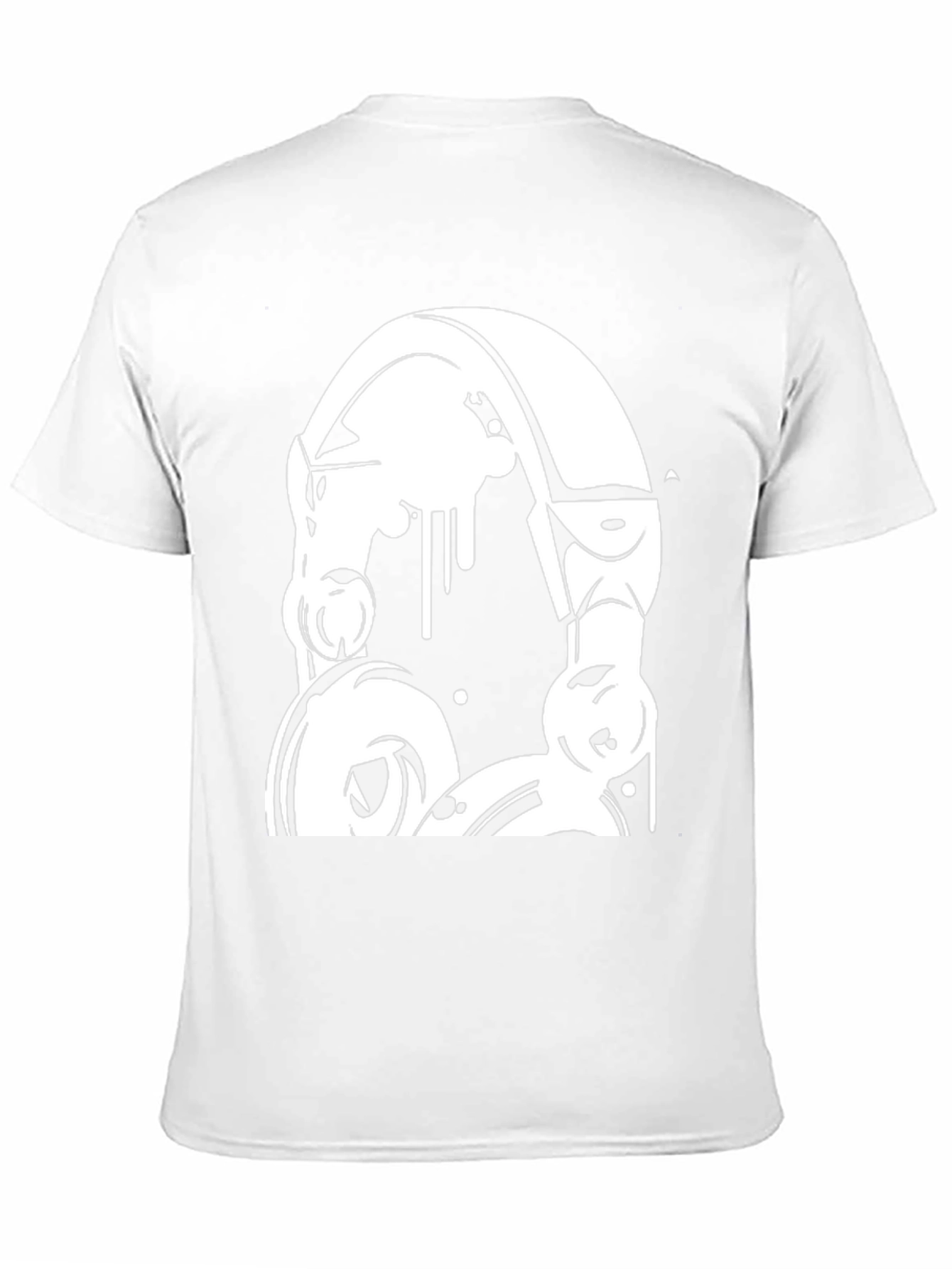 Headphones Graphic Black T-Shirt