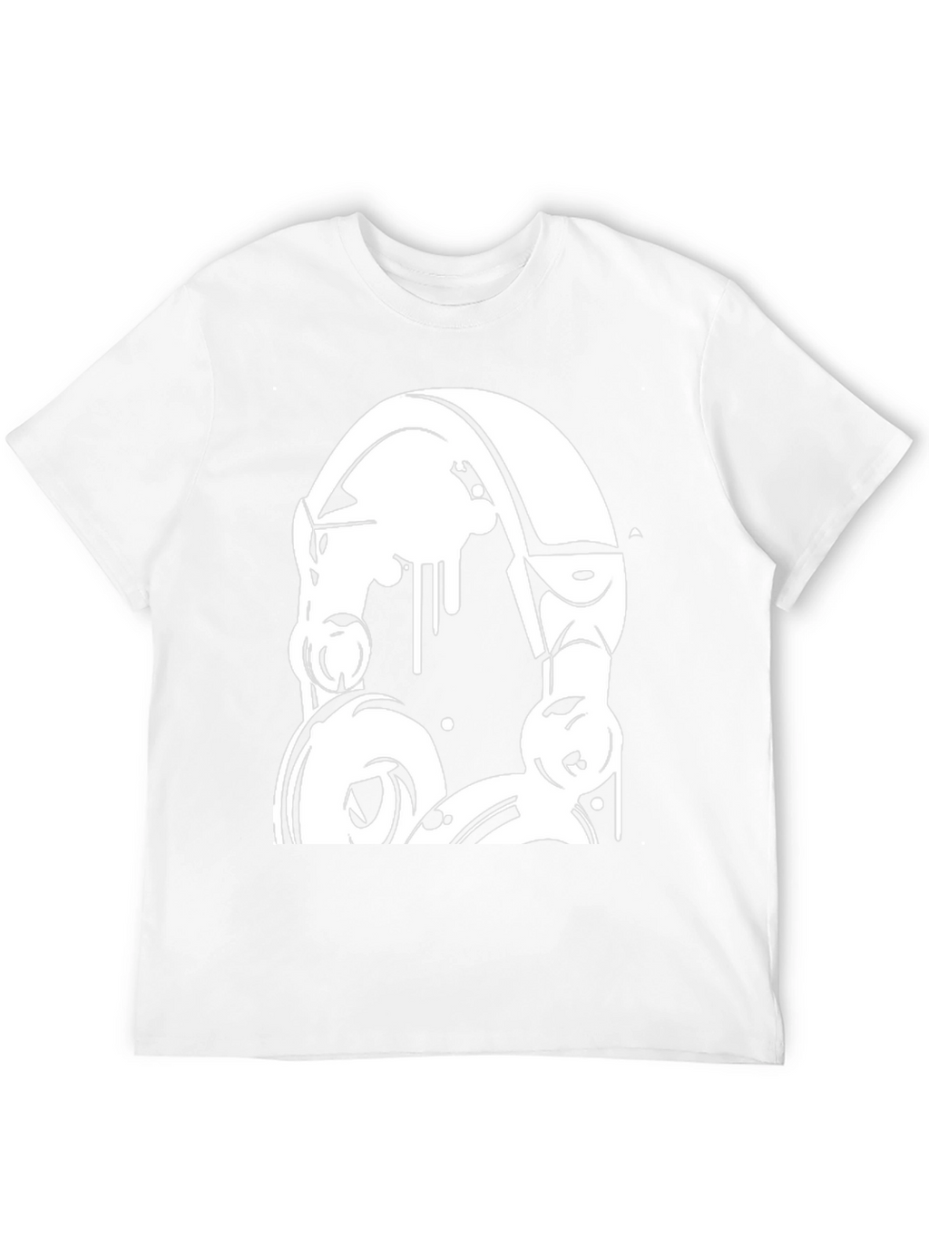 Headphones Graphic Black T-Shirt
