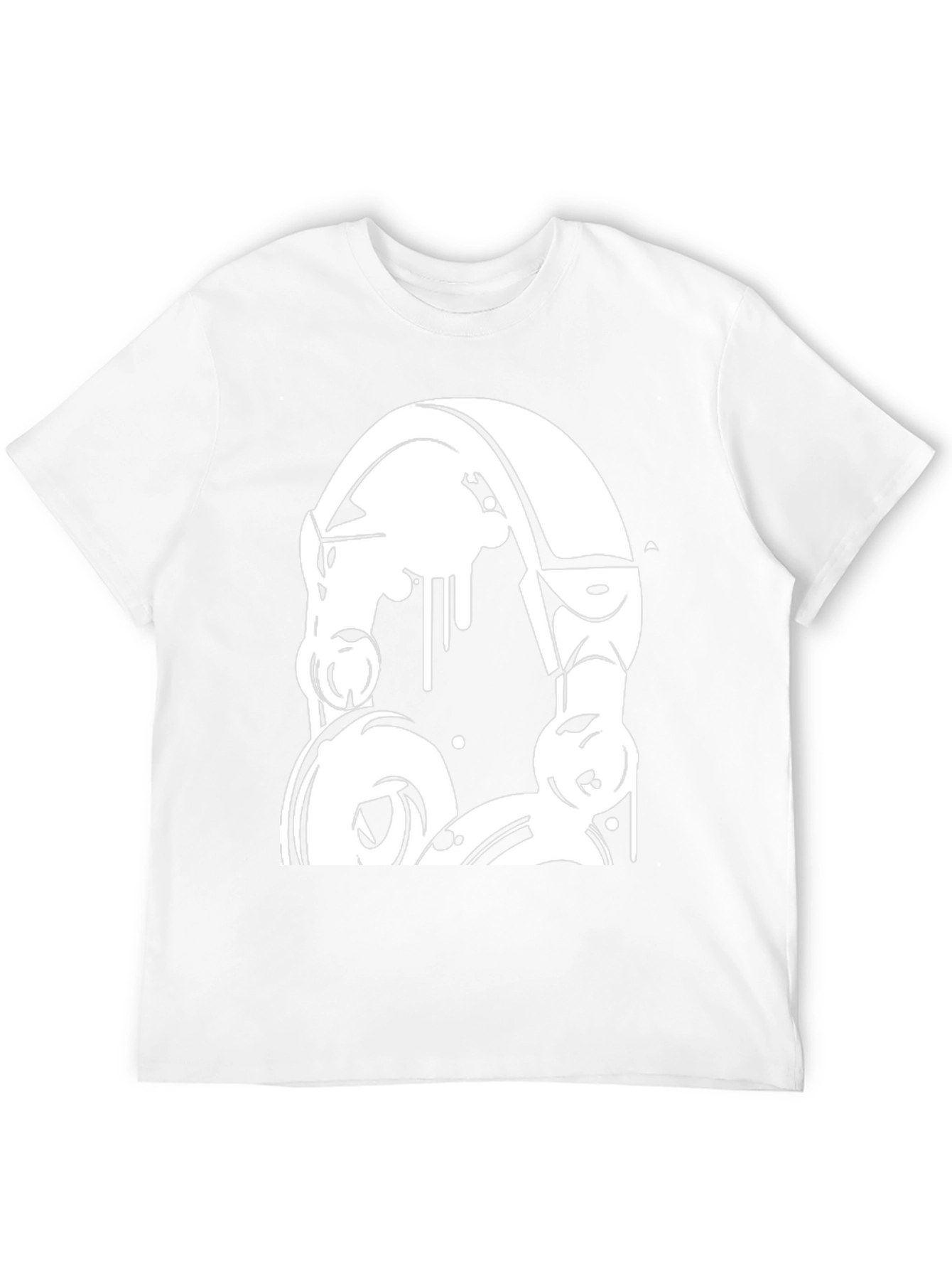 Headphones Graphic Black T-Shirt