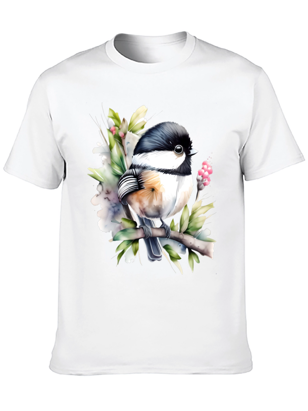 Chickadee Bird Graphic Tee - Nature Lover T-Shirt