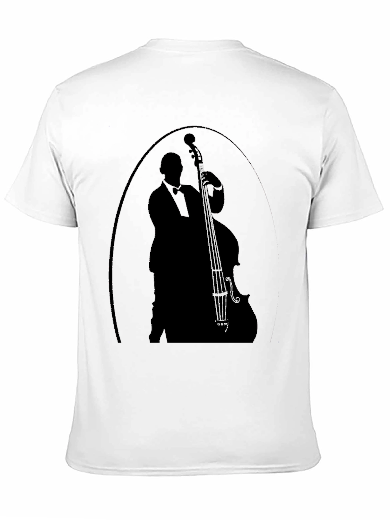 Bass Player Silhouette Graphic Tee
