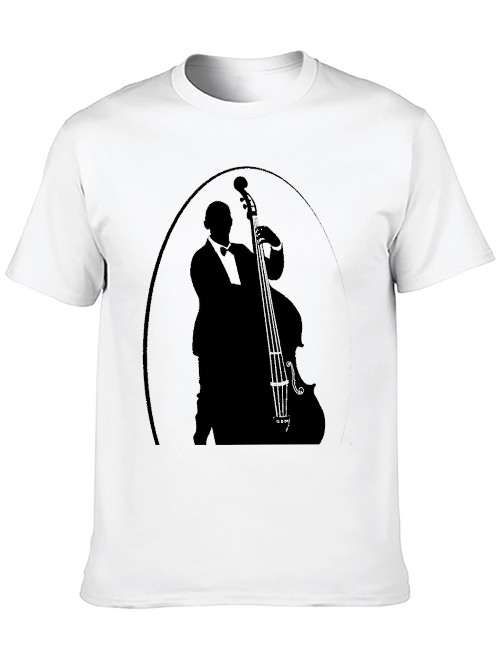 Bass Player Silhouette Graphic Tee