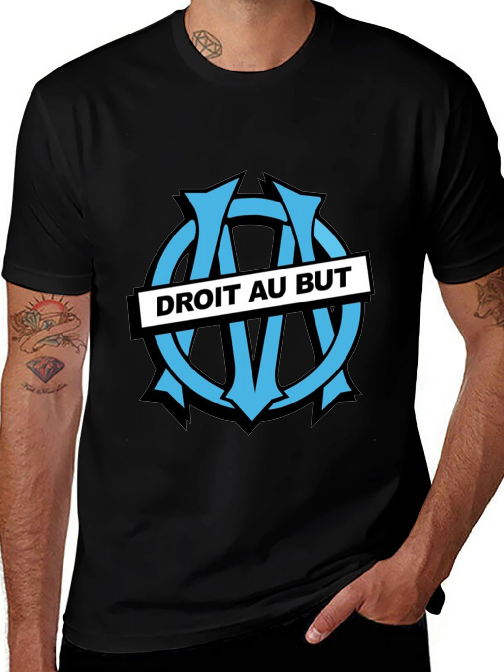 Droit Au But Black T-Shirt
