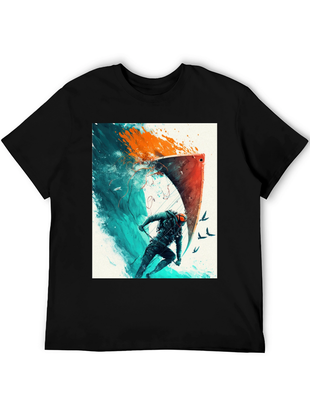 Epic Watersports Graphic Tee - Black Cotton Blend