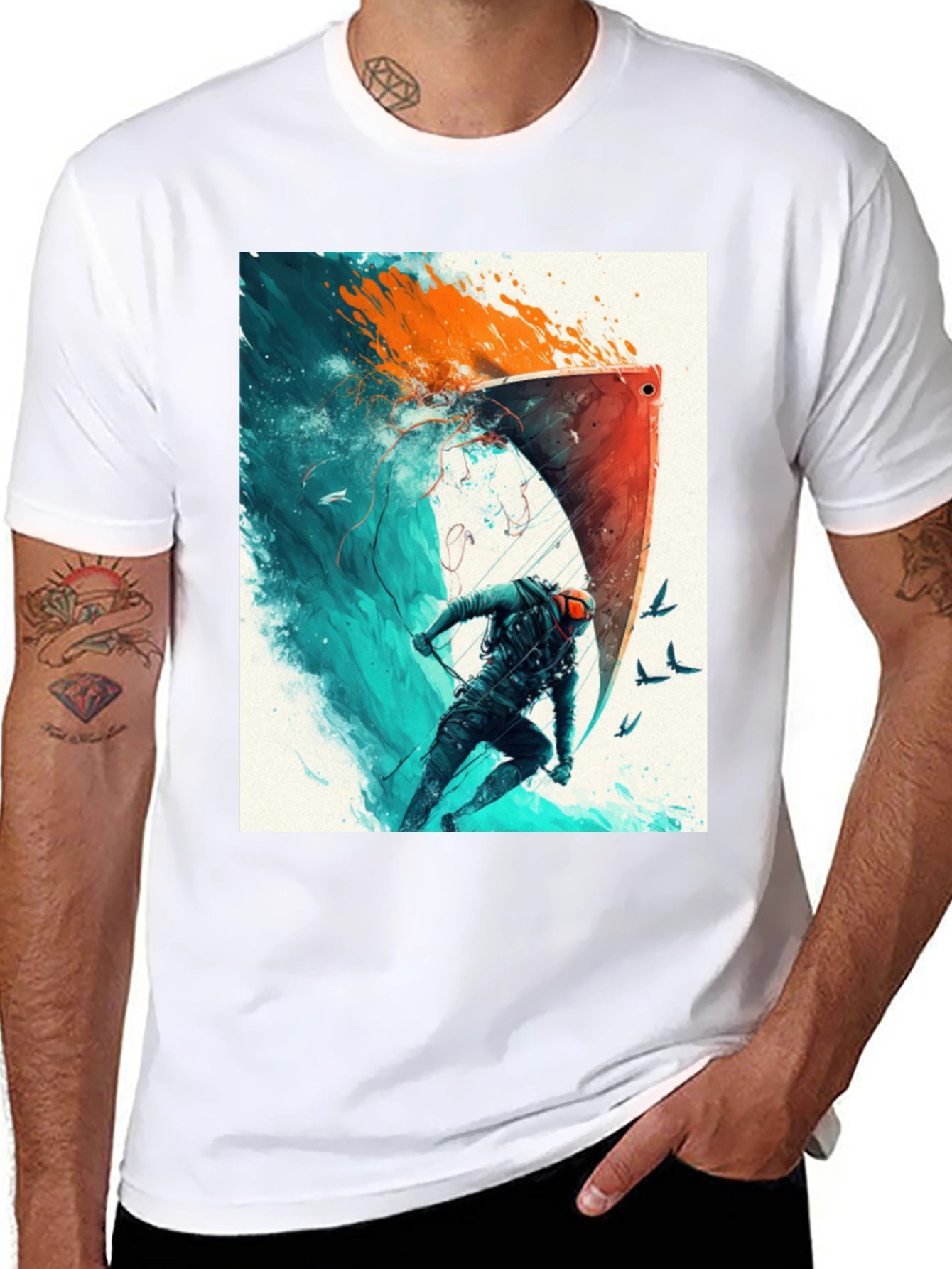 Epic Watersports Graphic Tee - Black Cotton Blend