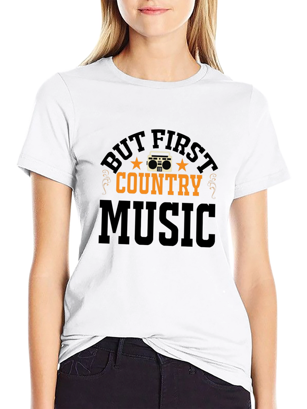 But First Country Music Graphic Tee