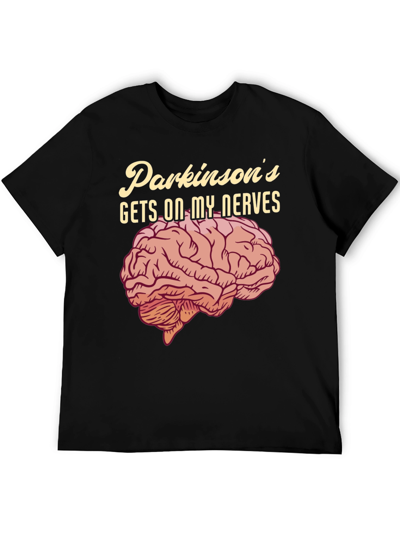 Parkinsons Gets On My Nerves T-Shirt Funny Brain Tee