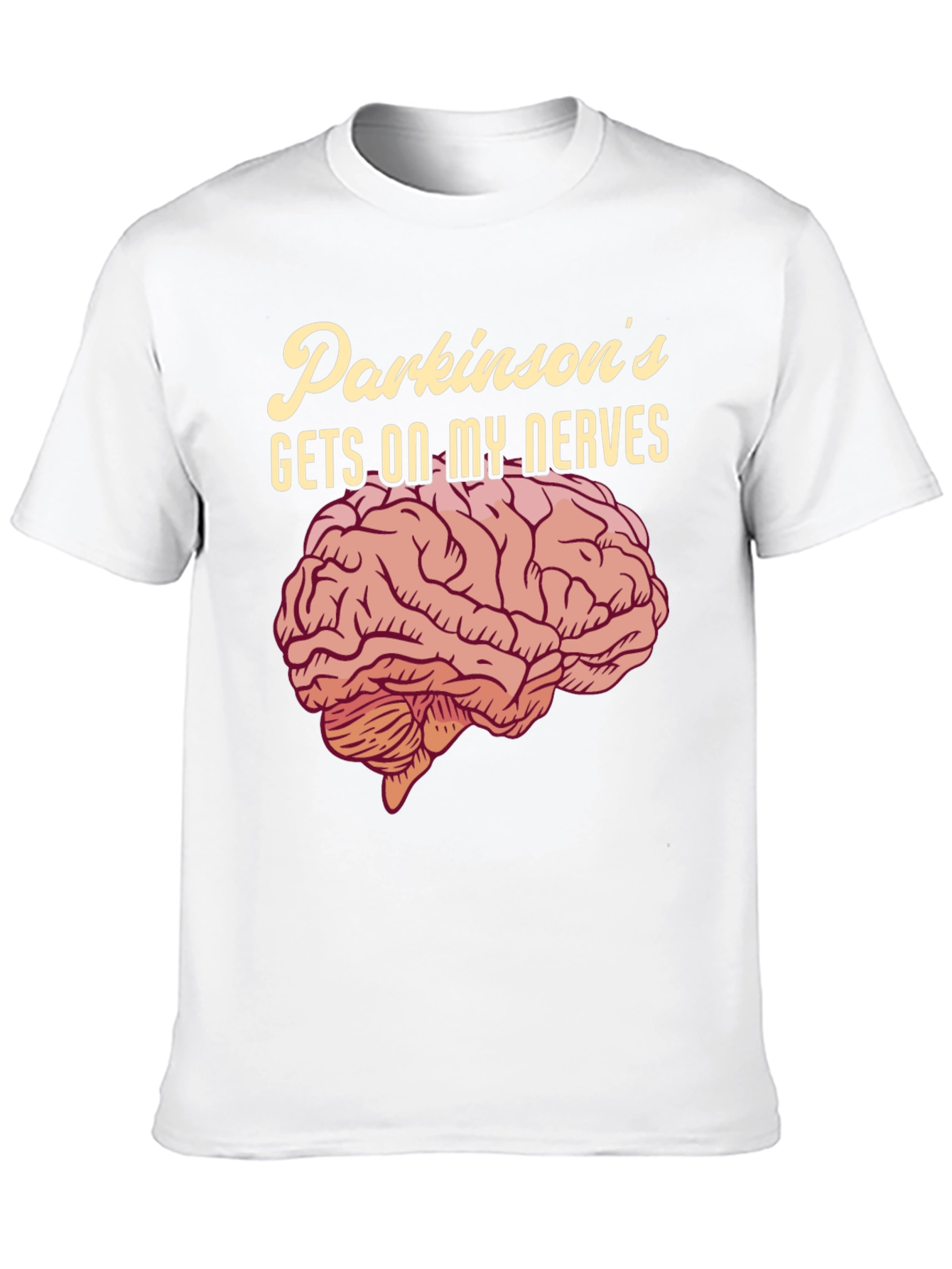 Parkinsons Gets On My Nerves T-Shirt Funny Brain Tee