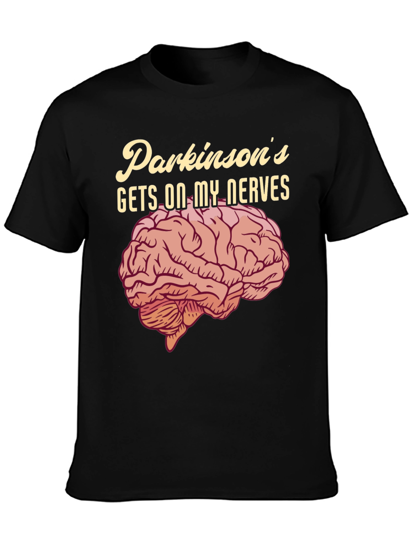 Parkinsons Gets On My Nerves T-Shirt Funny Brain Tee