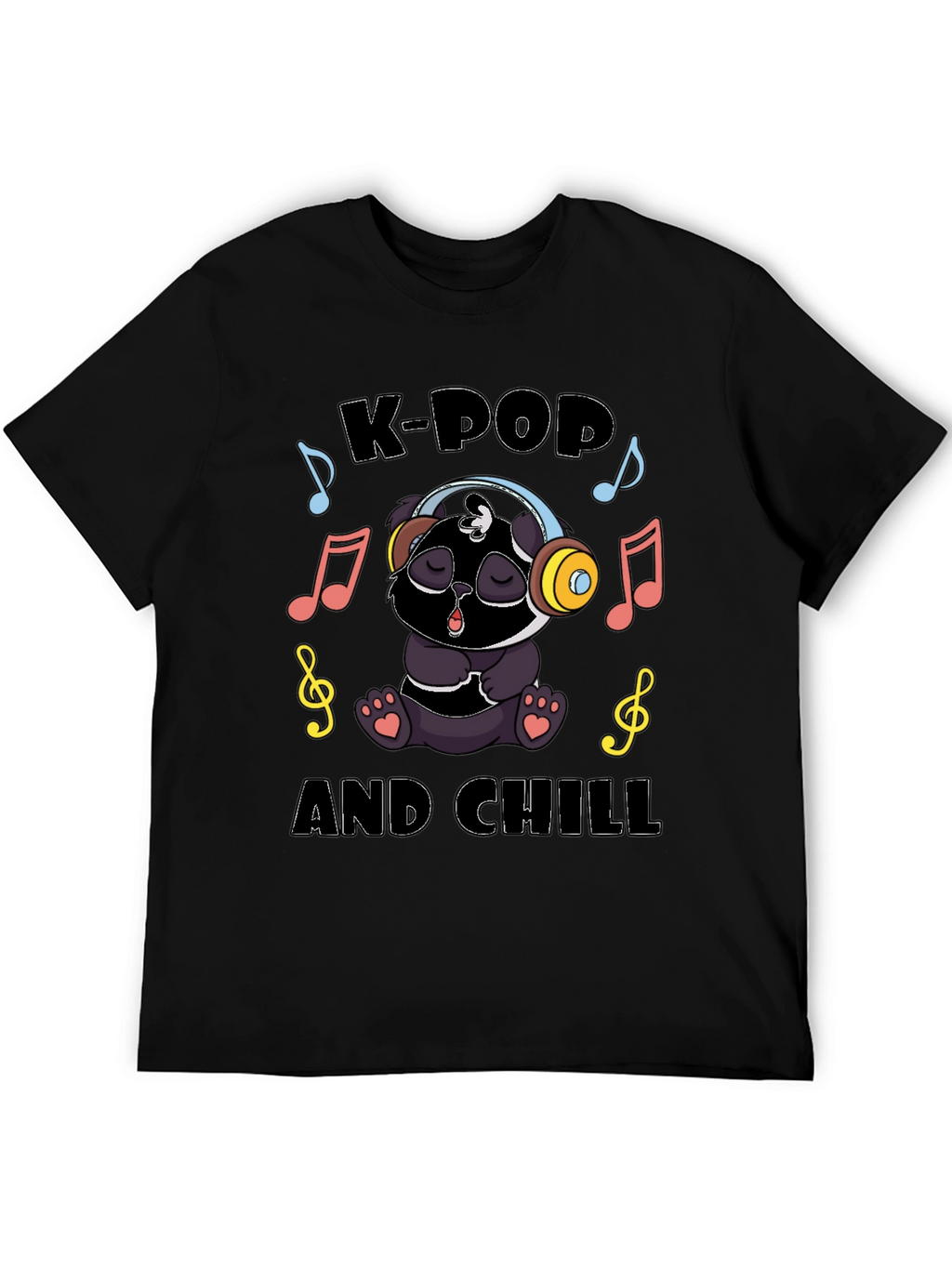 K-Pop and Chill Panda T-Shirt