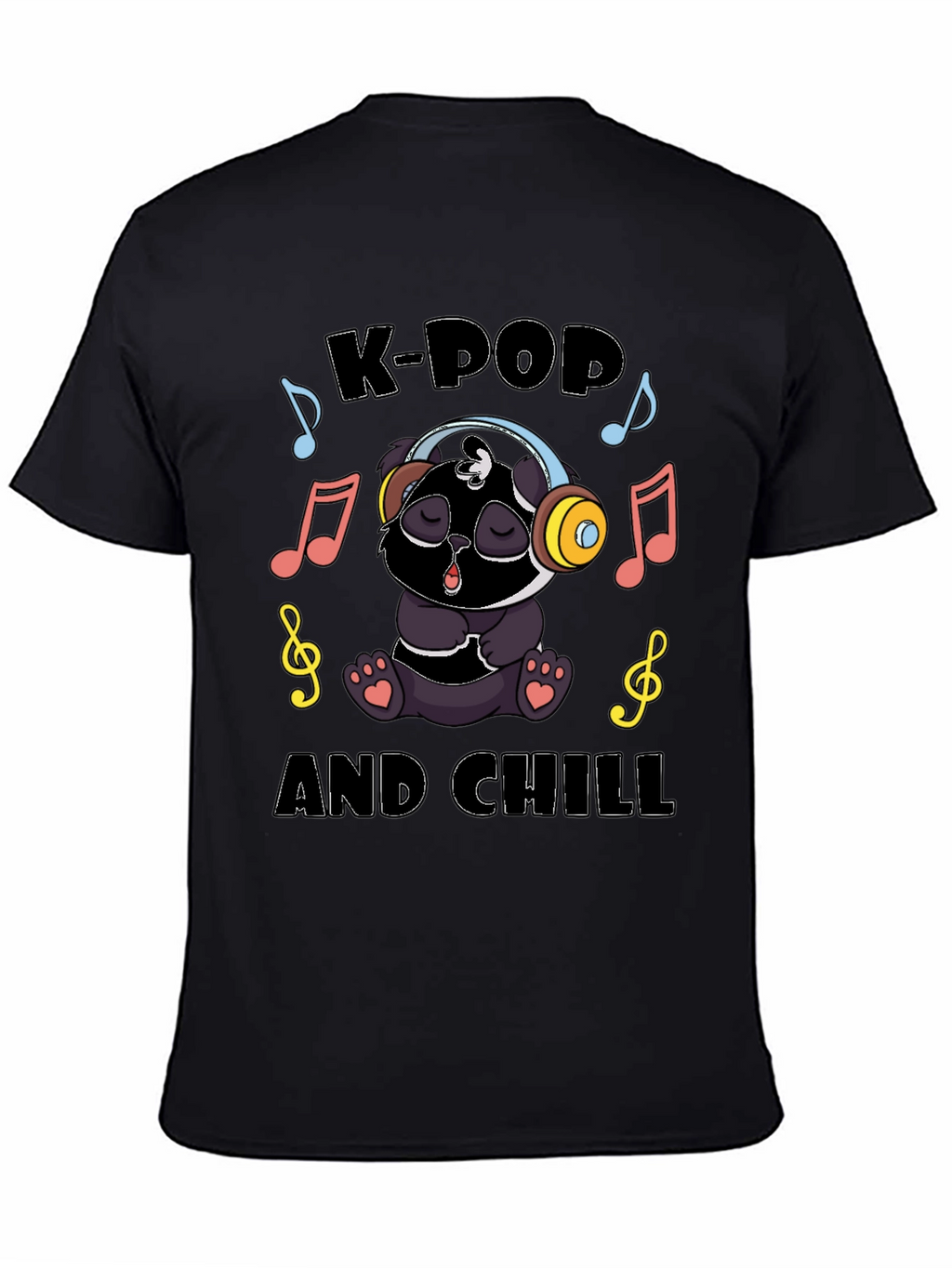 K-Pop and Chill Panda T-Shirt