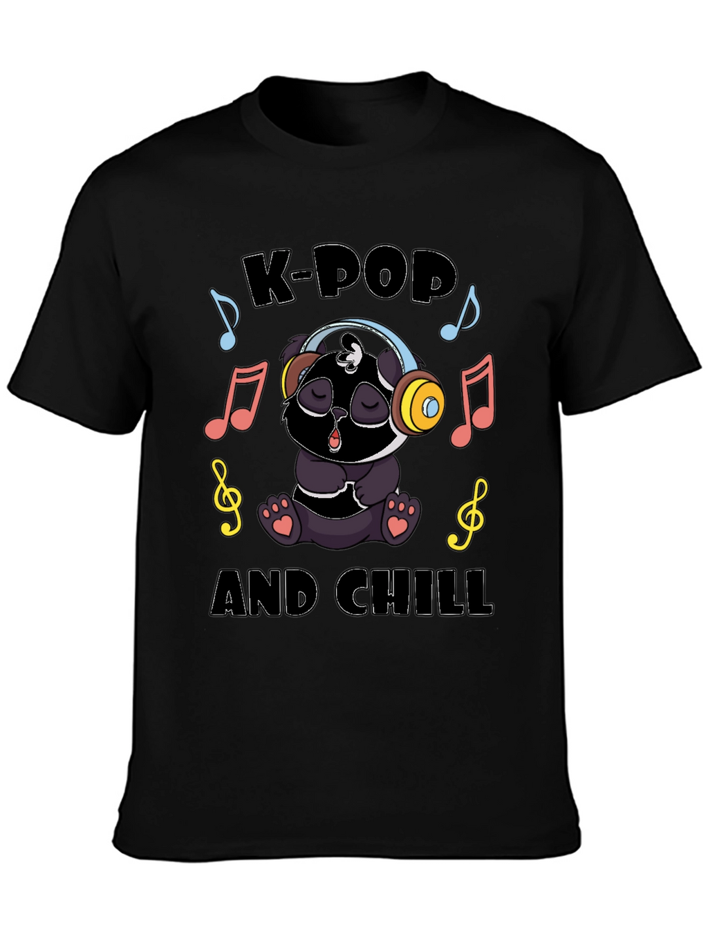 K-Pop and Chill Panda T-Shirt